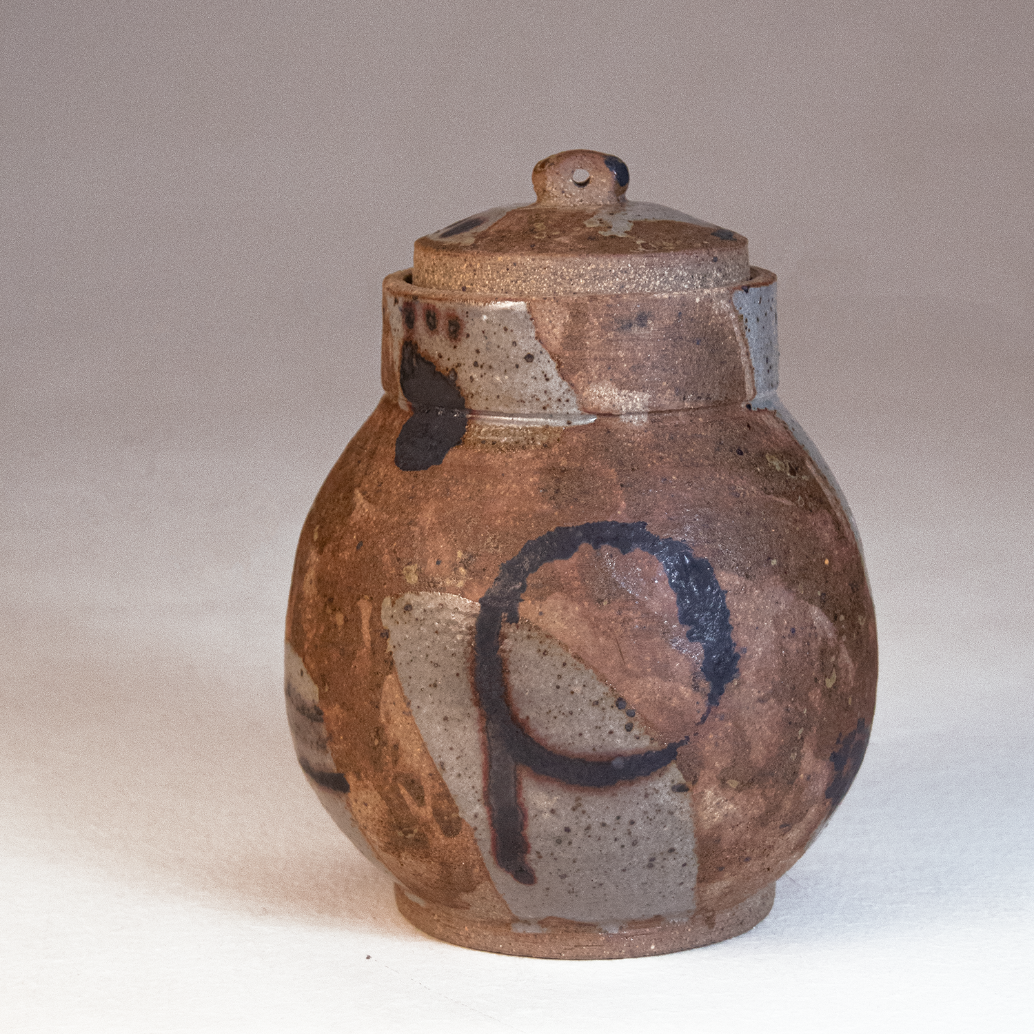 Águas De Março, 2026 / Stoneware, Copper Oxide, Karatsu Clear Glaze, Woodash, Reduction Fired/ 4 ½ inch X 6 inch
