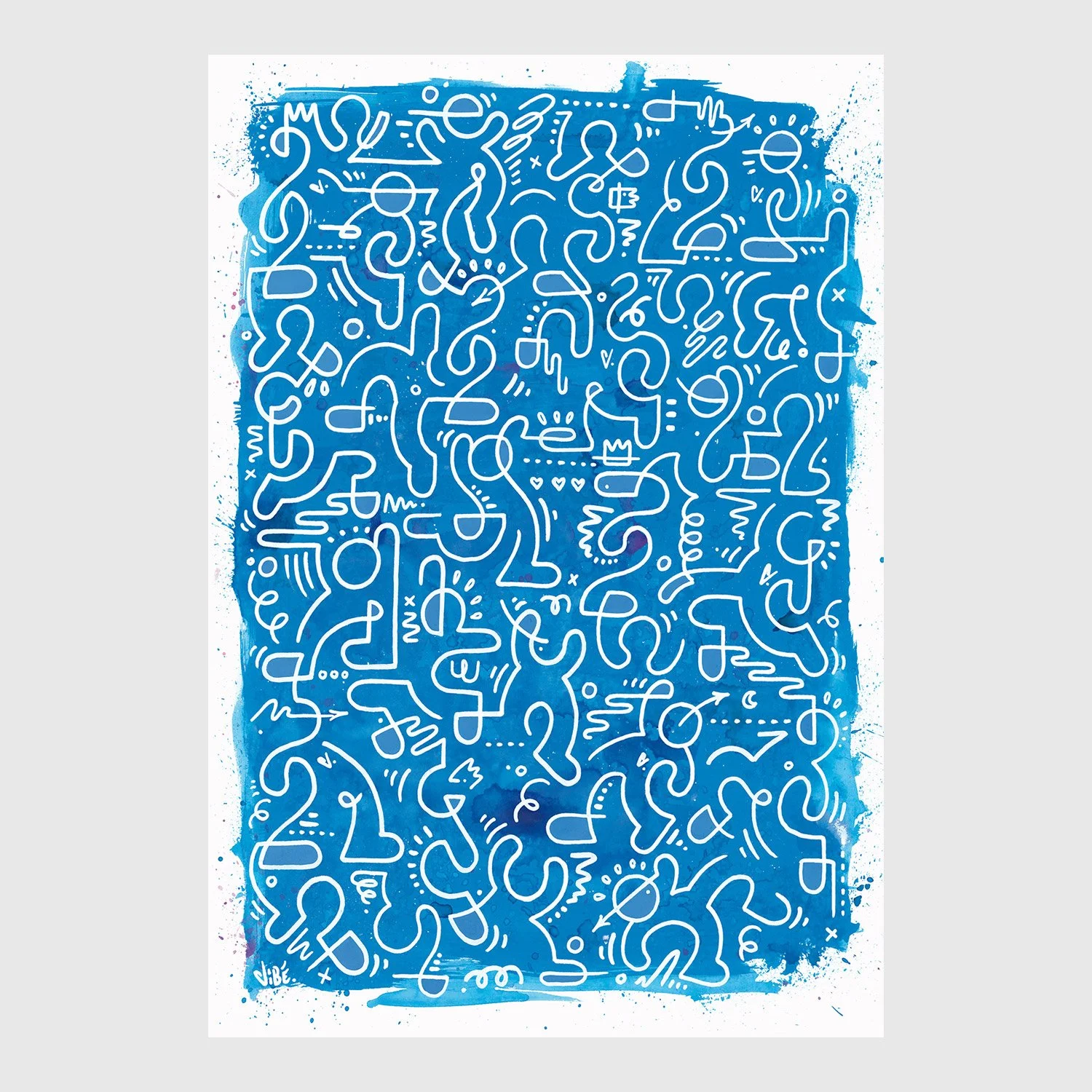 White On Blue