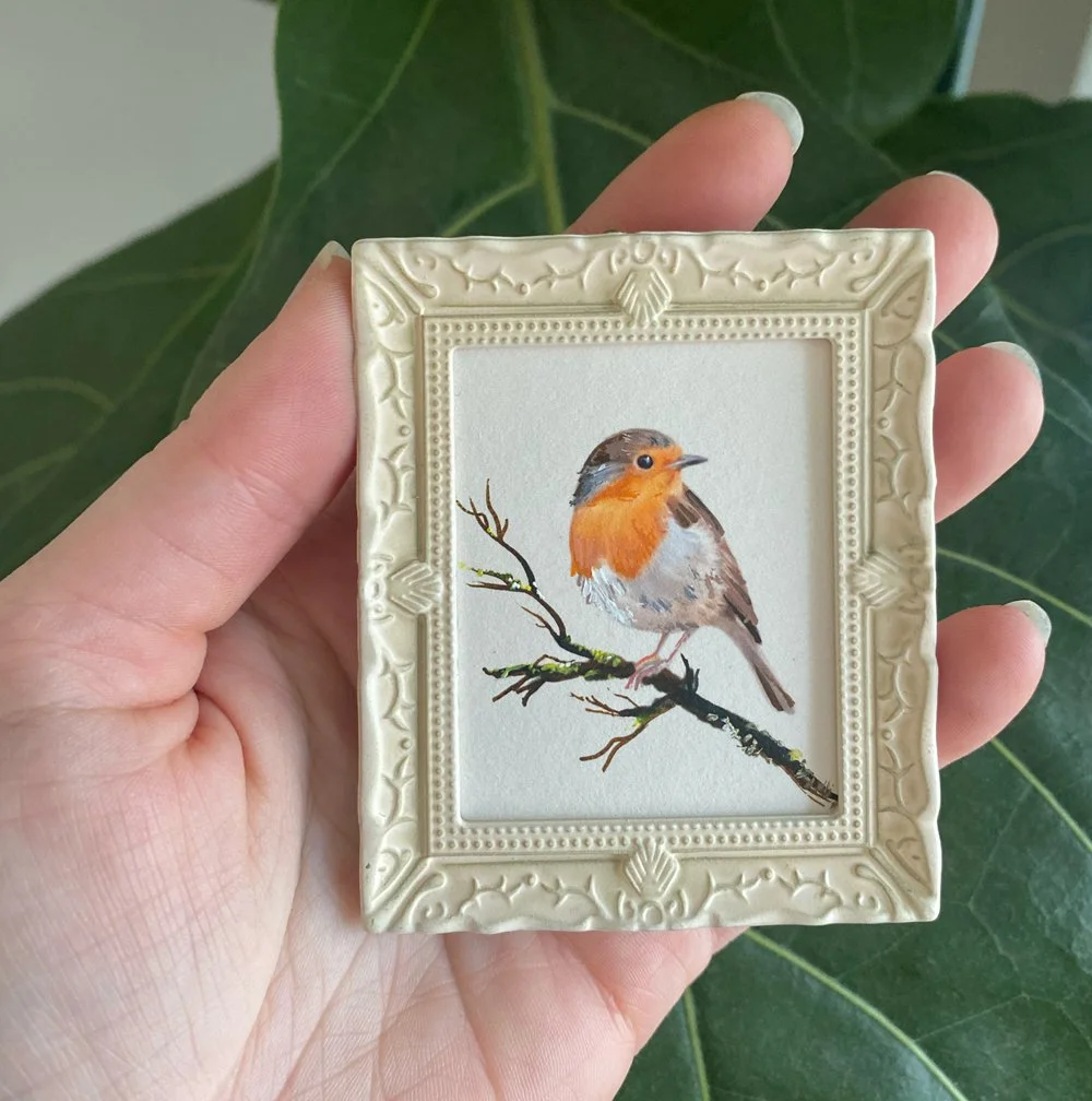 Robin Bird Mini Art