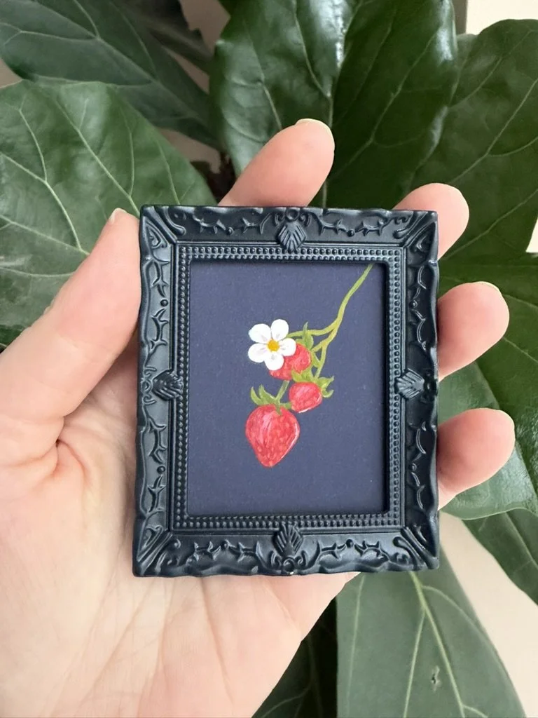 Strawberry Miniature Painting