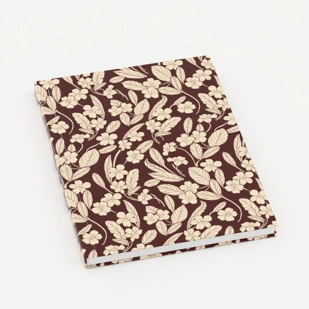 Primrose Oxblood - 5" x 7" Hardcovered Notebook