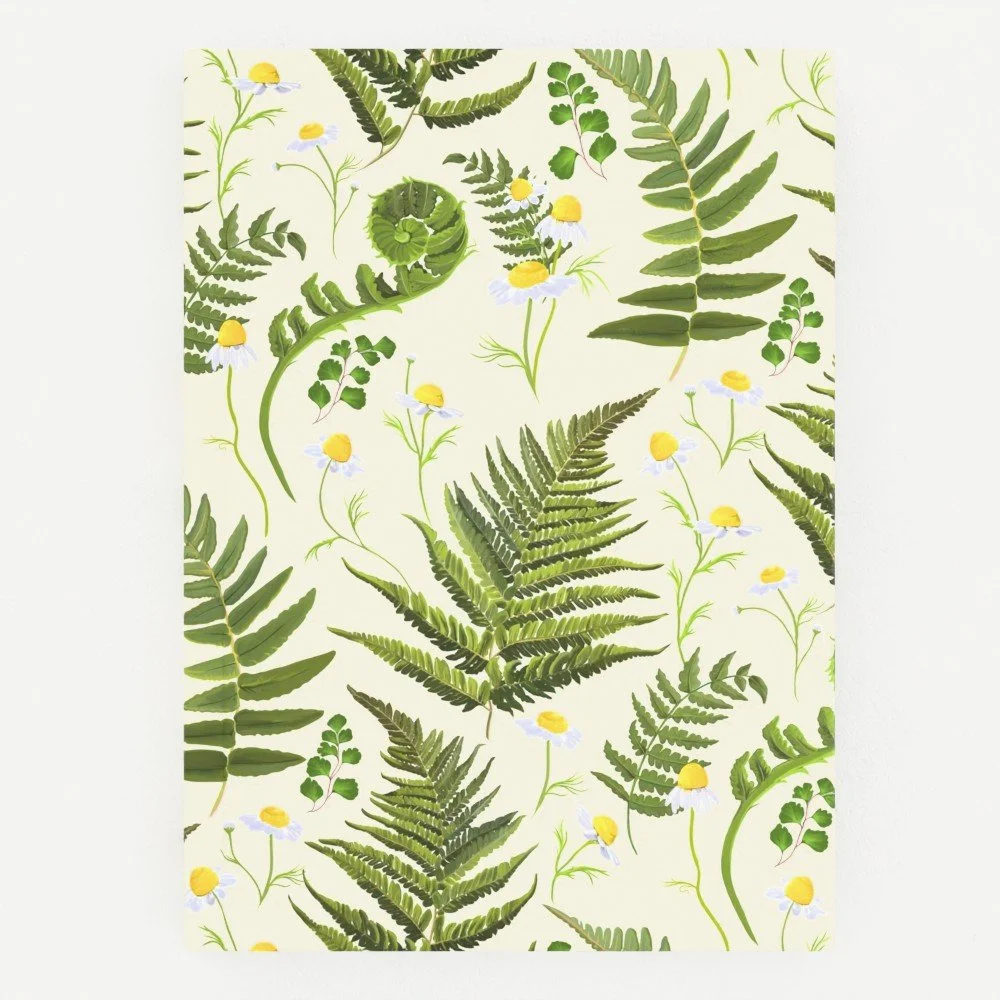 fern cream notebook