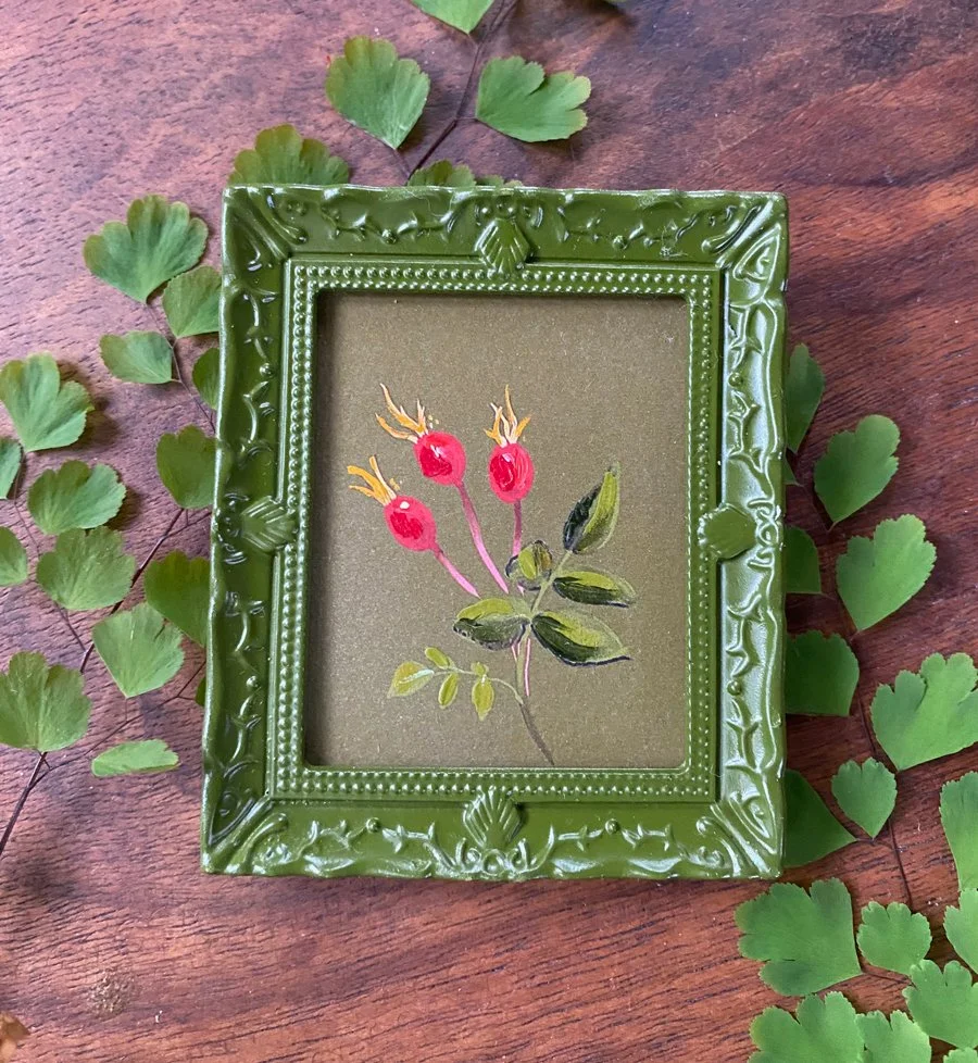Rose Hip Mini Art
