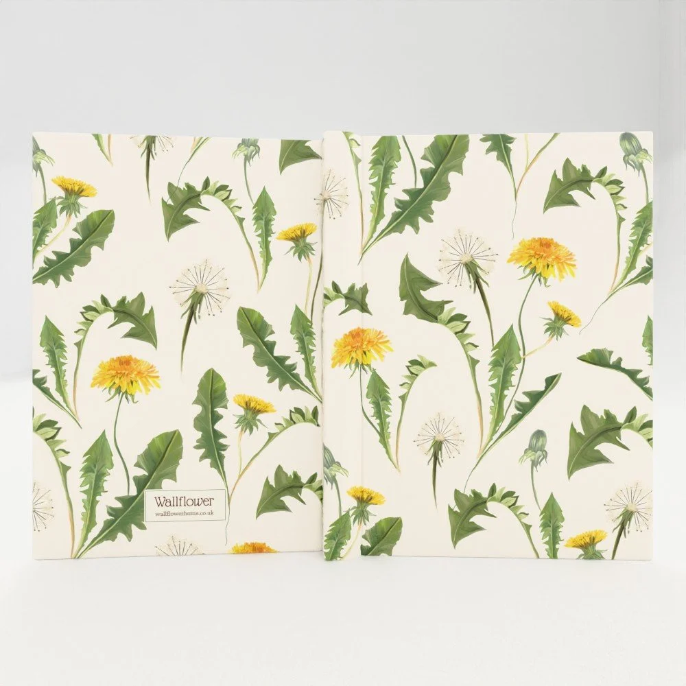 Dandelion creative notebook in graph, lined or plain paper