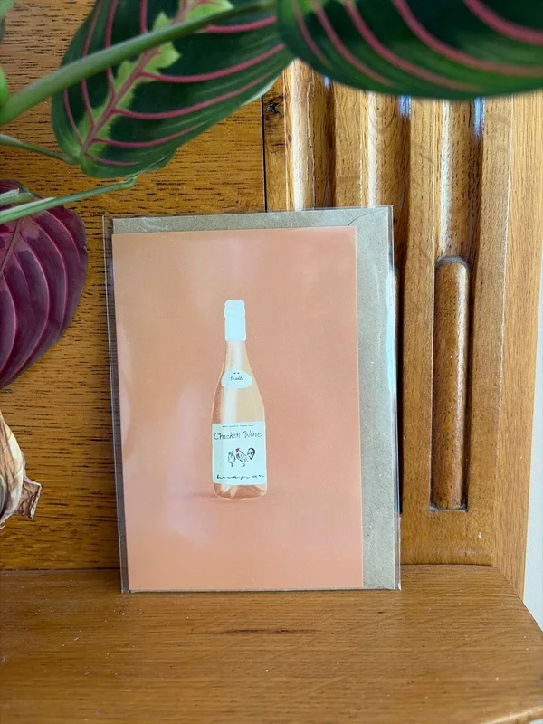 'Chicken Wine' Greeting Card