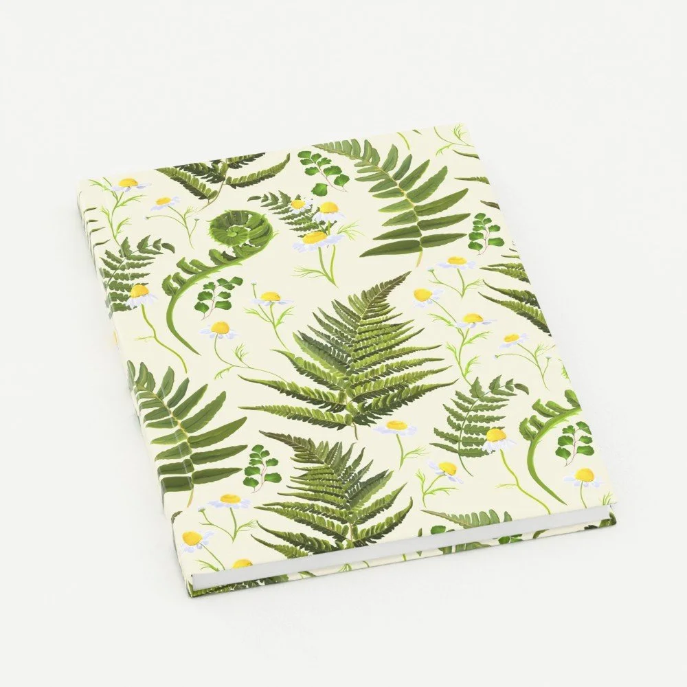 fern cream notebook