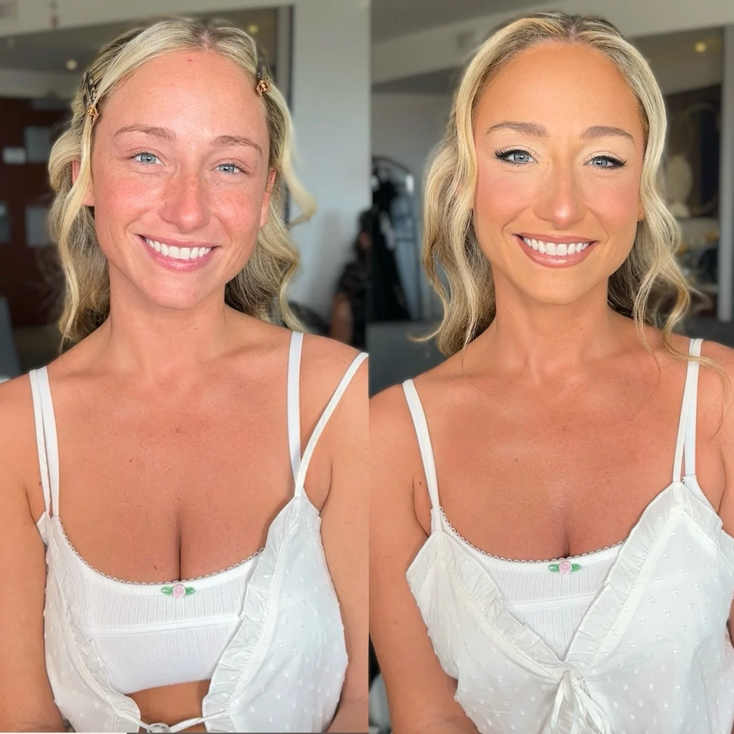 One of my most requested bridal makeup looks on the sweetest angel Kim 🤍 

makeup @brittanyamberartistry 
hair @teambaartistry 
venue @bogeysbistro @bogeyslakeside