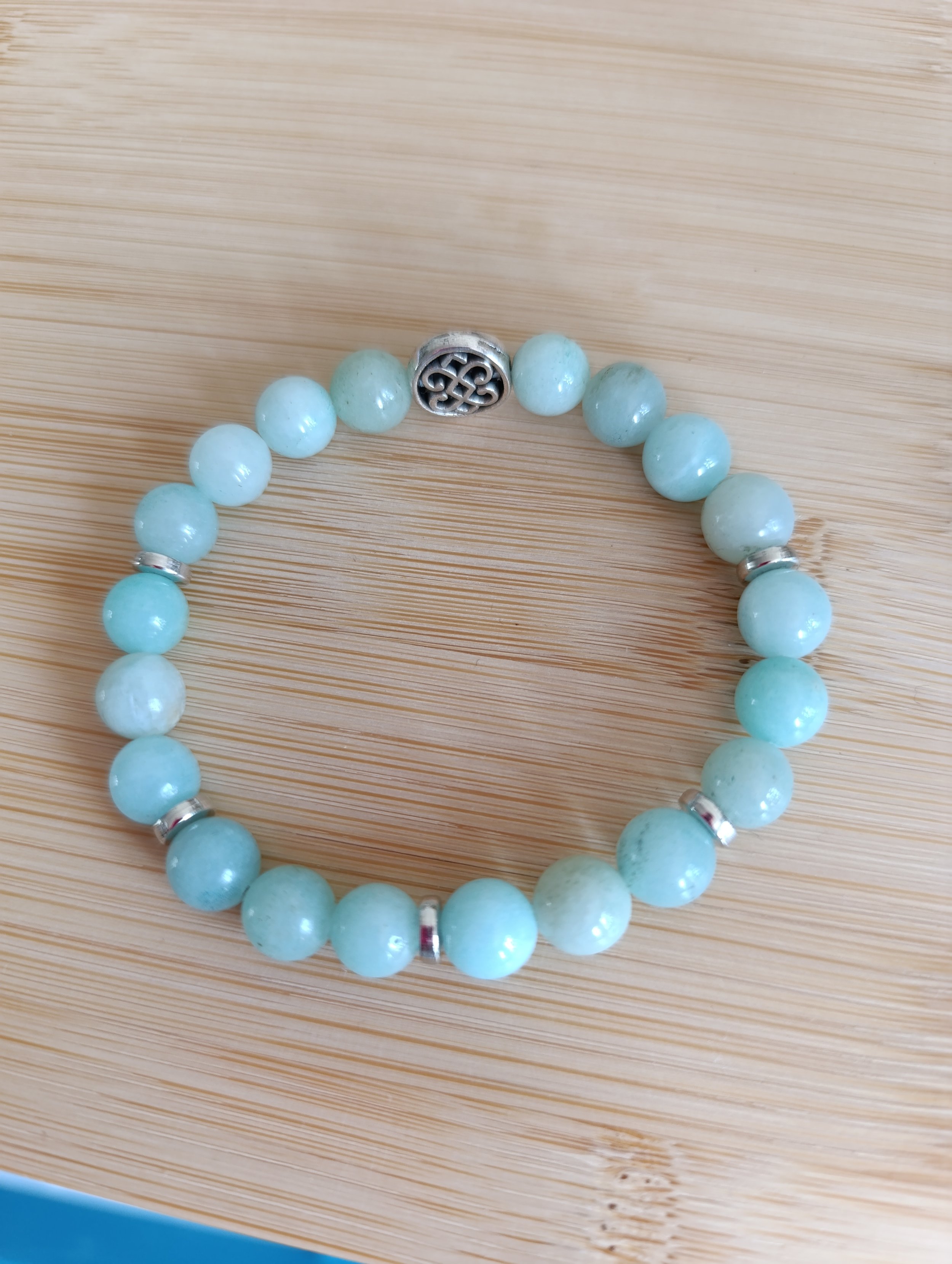 Bracelet en amazonite 8 mm