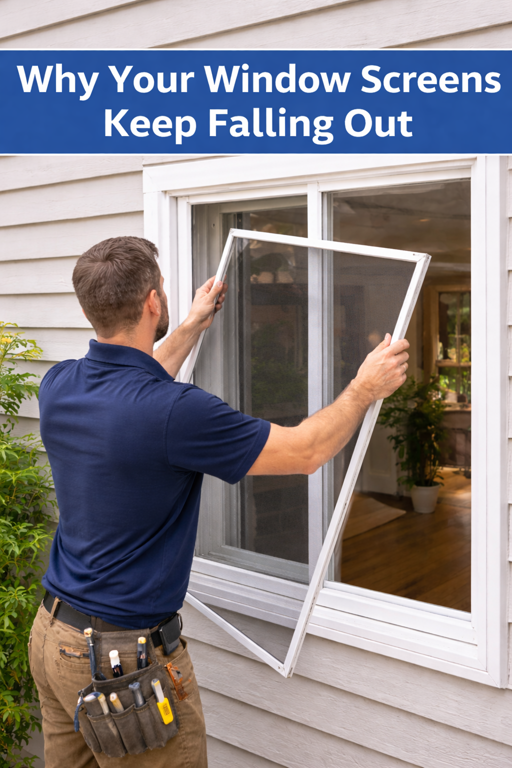Why Your Window Screens Keep Falling Out (And What to Do About It)
