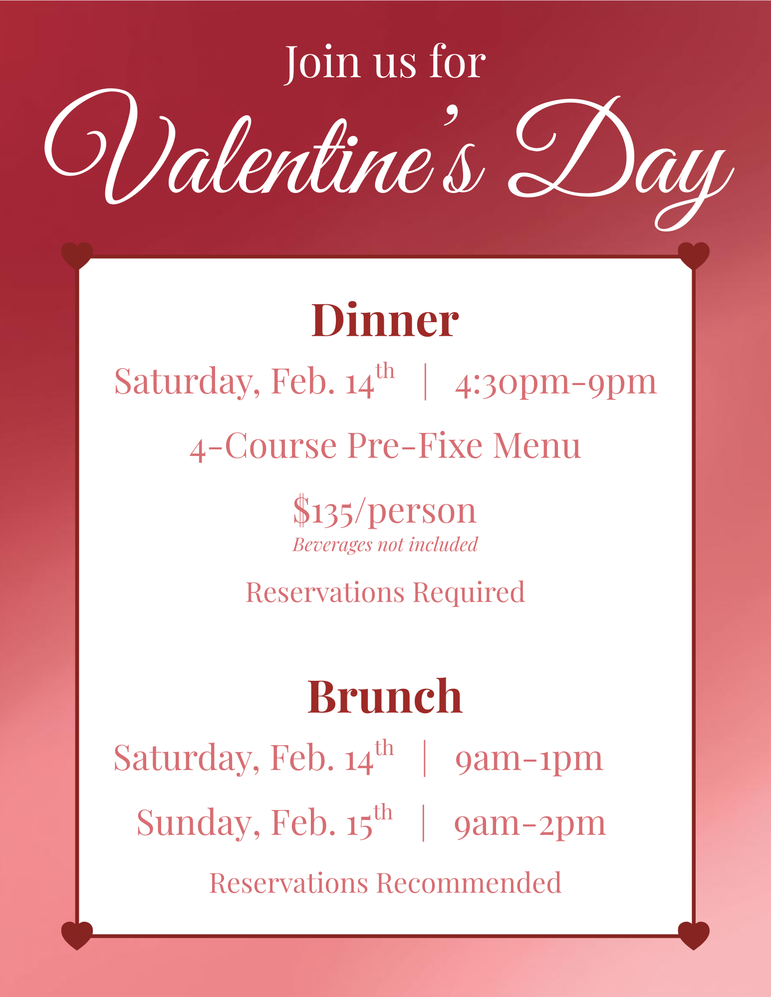 Valentine's Day at 24 Carrot Bistro