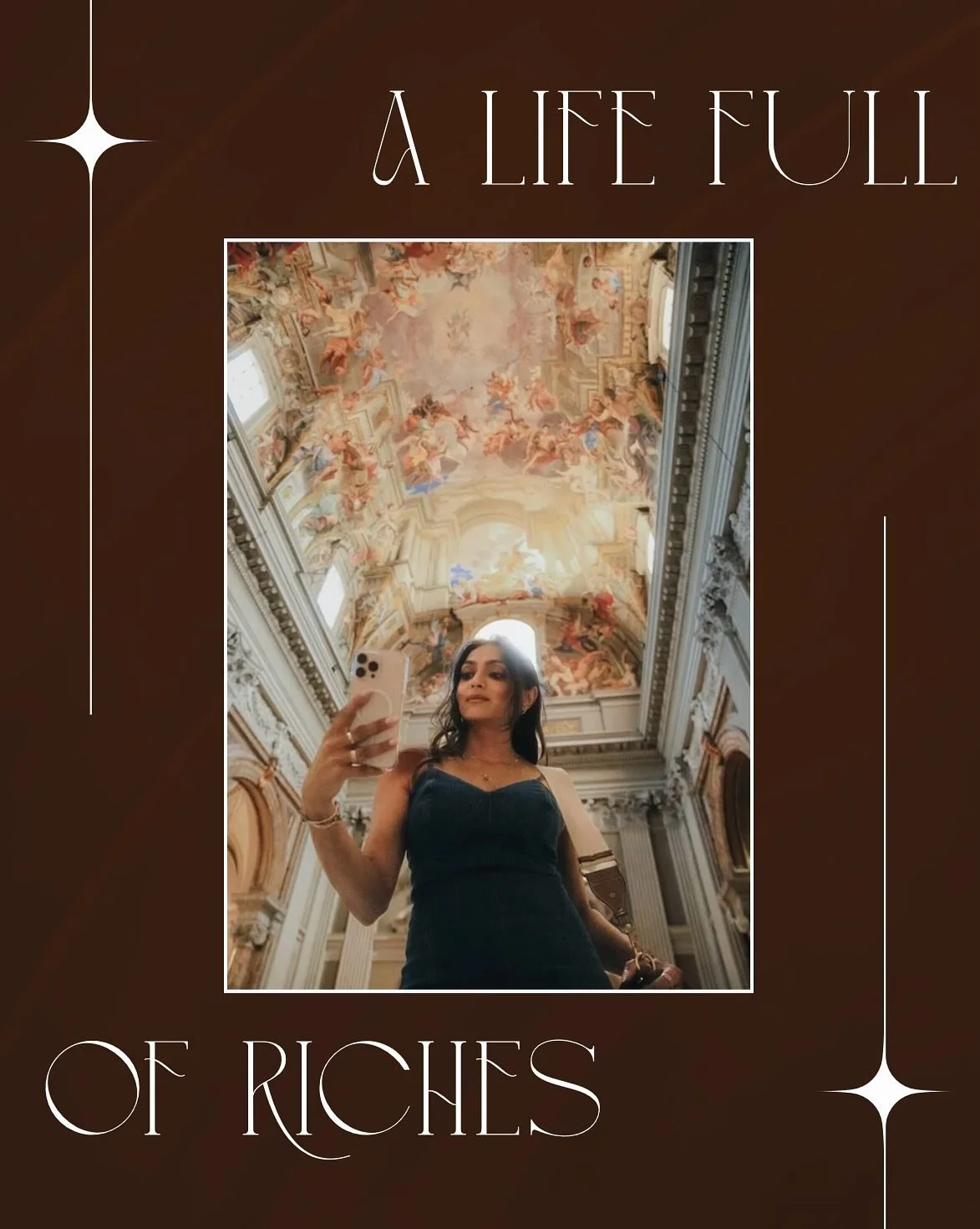 Rich to me isn&rsquo;t about the material things. It&rsquo;s not the money or the diamonds. I want to be rich in the ways that truly matter. Laughter that fills my soul, experiences that shape me, culture and community that inspires me and instills v