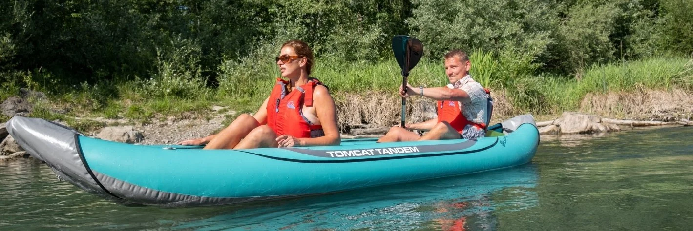 Aareböötle Thun–Bern: Schlauchboot mieten auf der Aare | Seit 2007