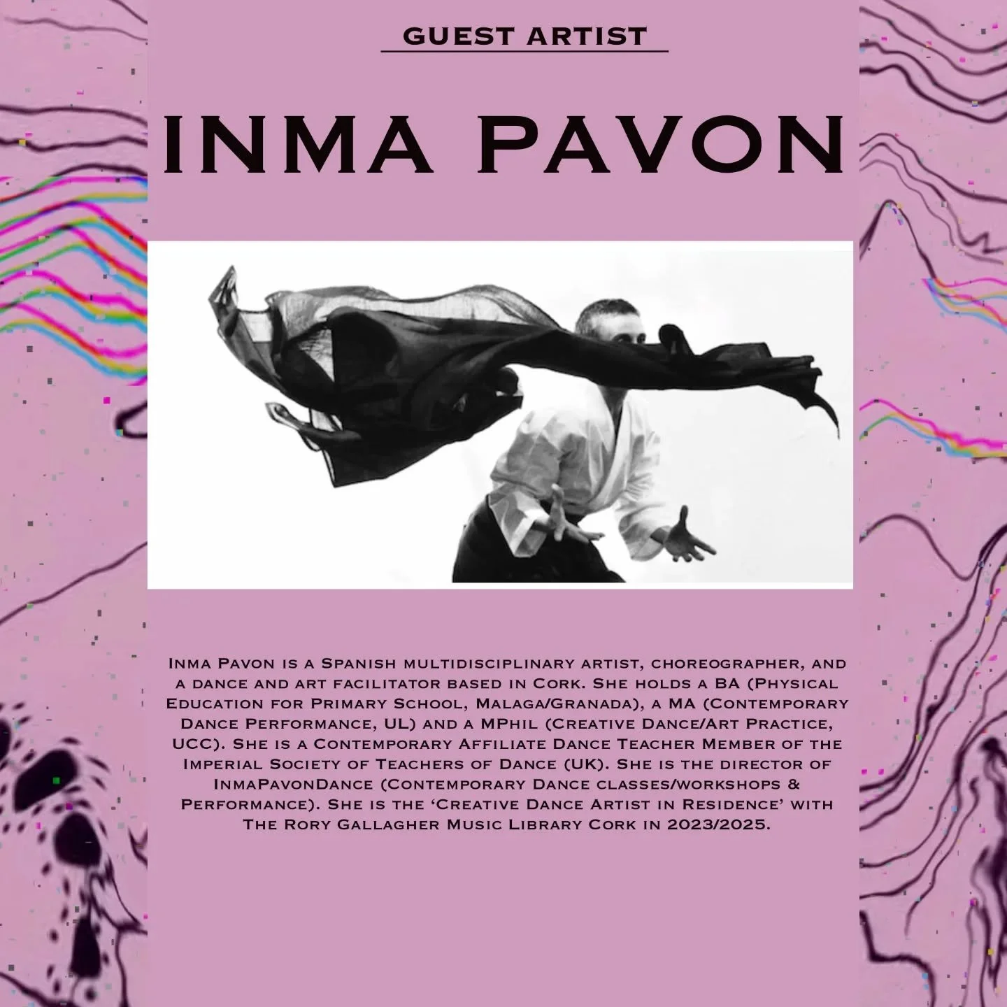 We&rsquo;re thrilled to welcome the brilliant Inma Pavon to this special edition of oNo NoNo!

Inma is a Spanish multidisciplinary artist, choreographer, and dance/art facilitator based in Cork. 

As the director of InmaPavonDance and the current Cre