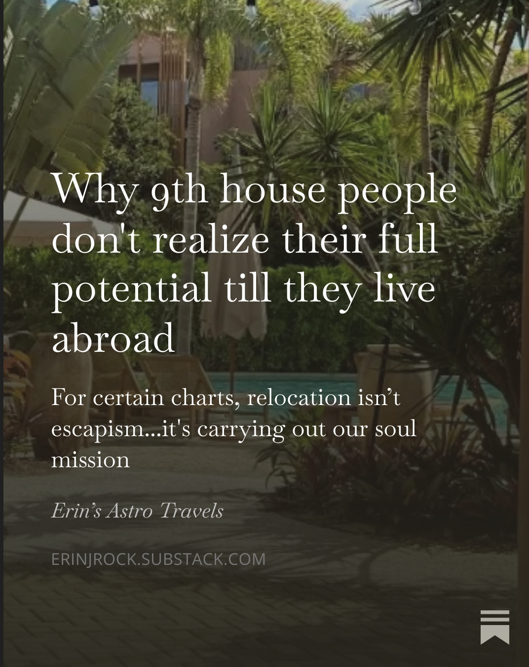 Why 9th house people don’t realize their full potential till they live abroad…