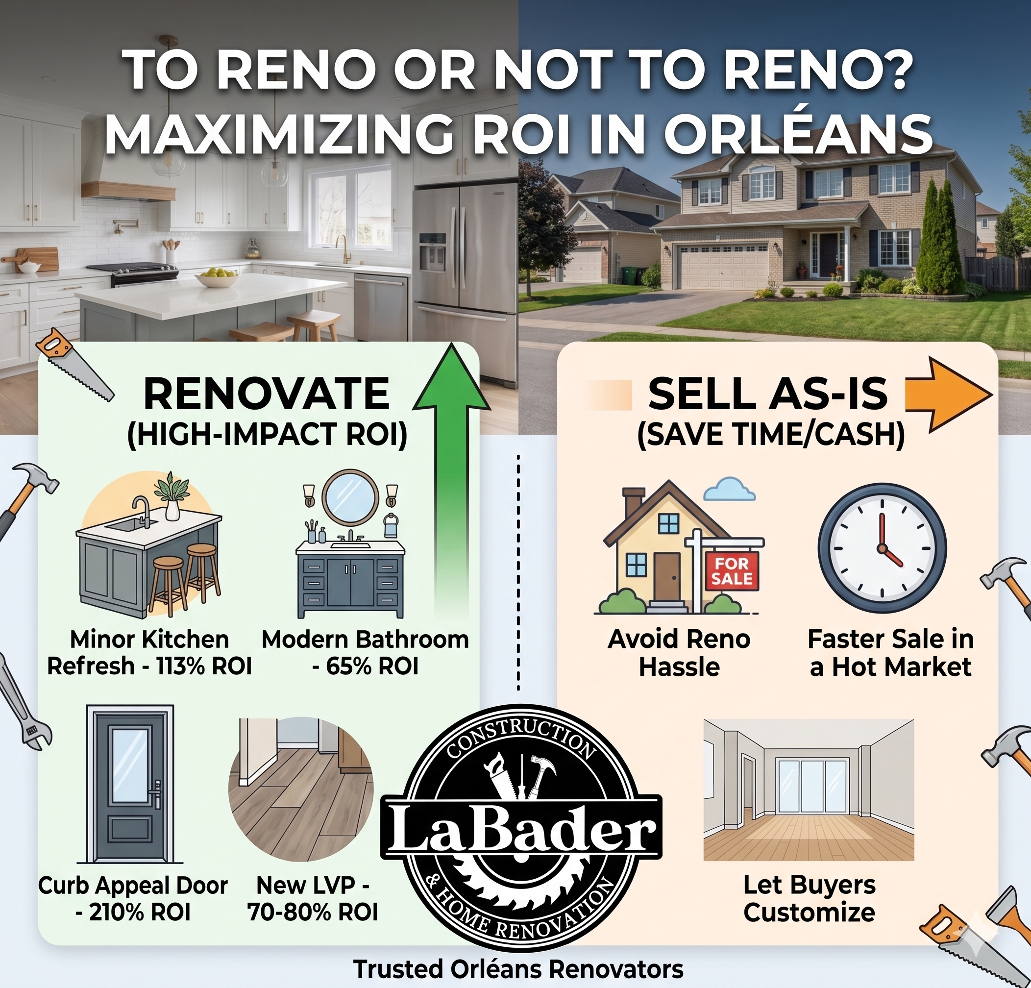 To Reno or Not to Reno? A Homeowner’s Guide to Selling in Orléans