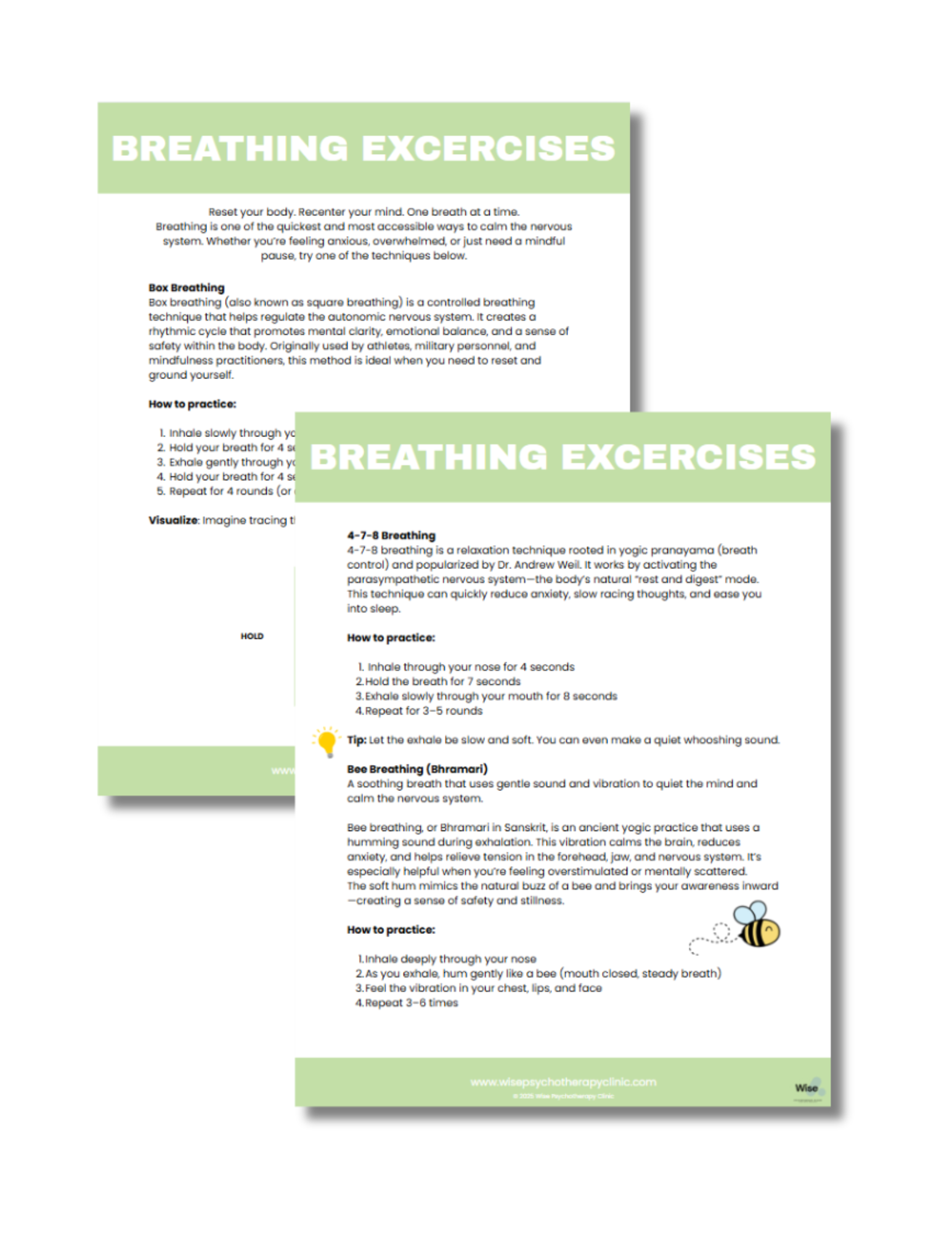 Breathing Exercises Handout