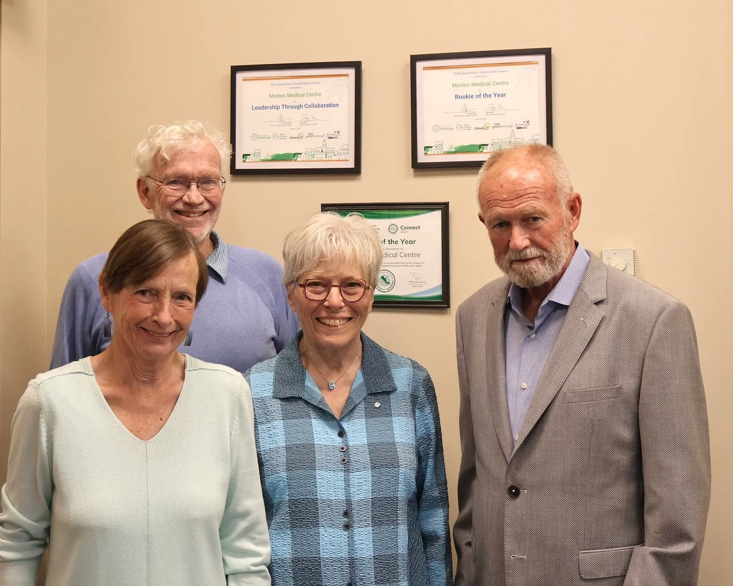 Morton Medical Centre has received three prestigious awards from Green Economy Peterborough and Green Economy Canada, recognizing its commitment to sustainability and leadership in climate action.

At Green Economy Peterborough&rsquo;s 4th annual Lea