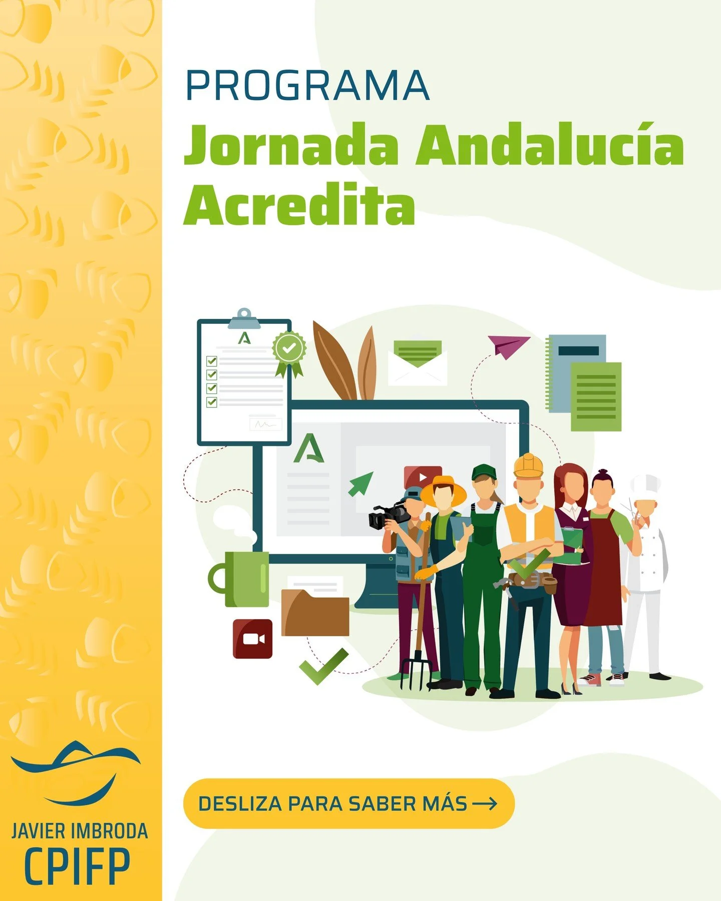 As&iacute; ser&aacute; el desarrollo de la Jornada Andaluc&iacute;a Acredita que celebraremos en Hacienda Santa Cruz.

Una ma&ntilde;ana dedicada a conocer en profundidad el procedimiento de acreditaci&oacute;n de competencias profesionales, con inte
