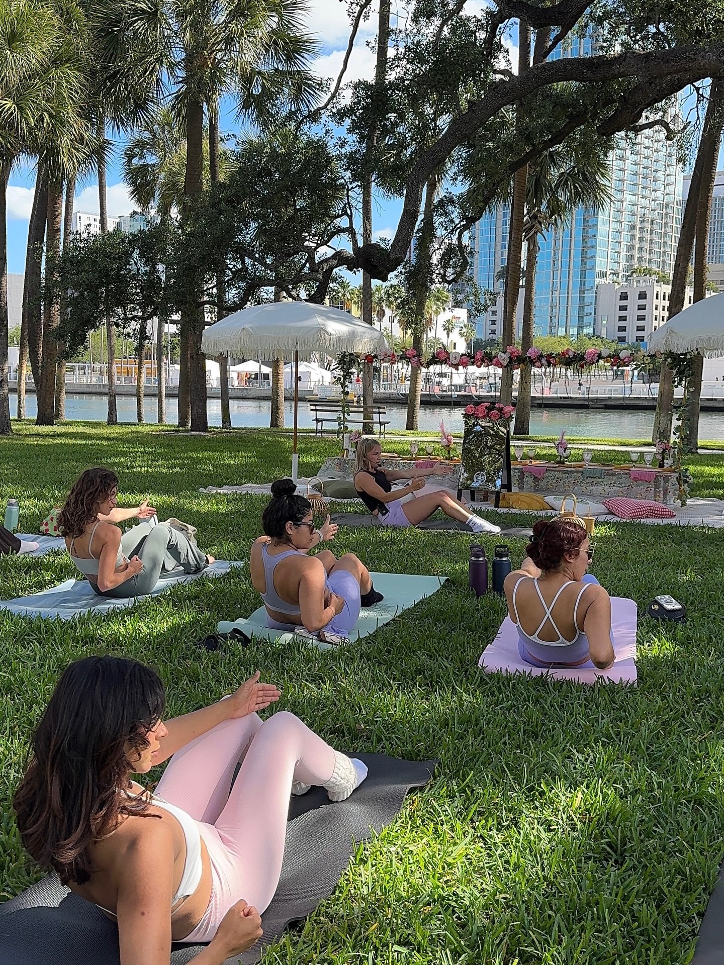 Today was so dreamy 🦋

Thank you to everyone who came out to Pilates &amp; Picnics at Plant Park it was truly such a pleasure creating this experience for you all. From the soft florals to the sunshine and slow moments on the mat, everything felt so