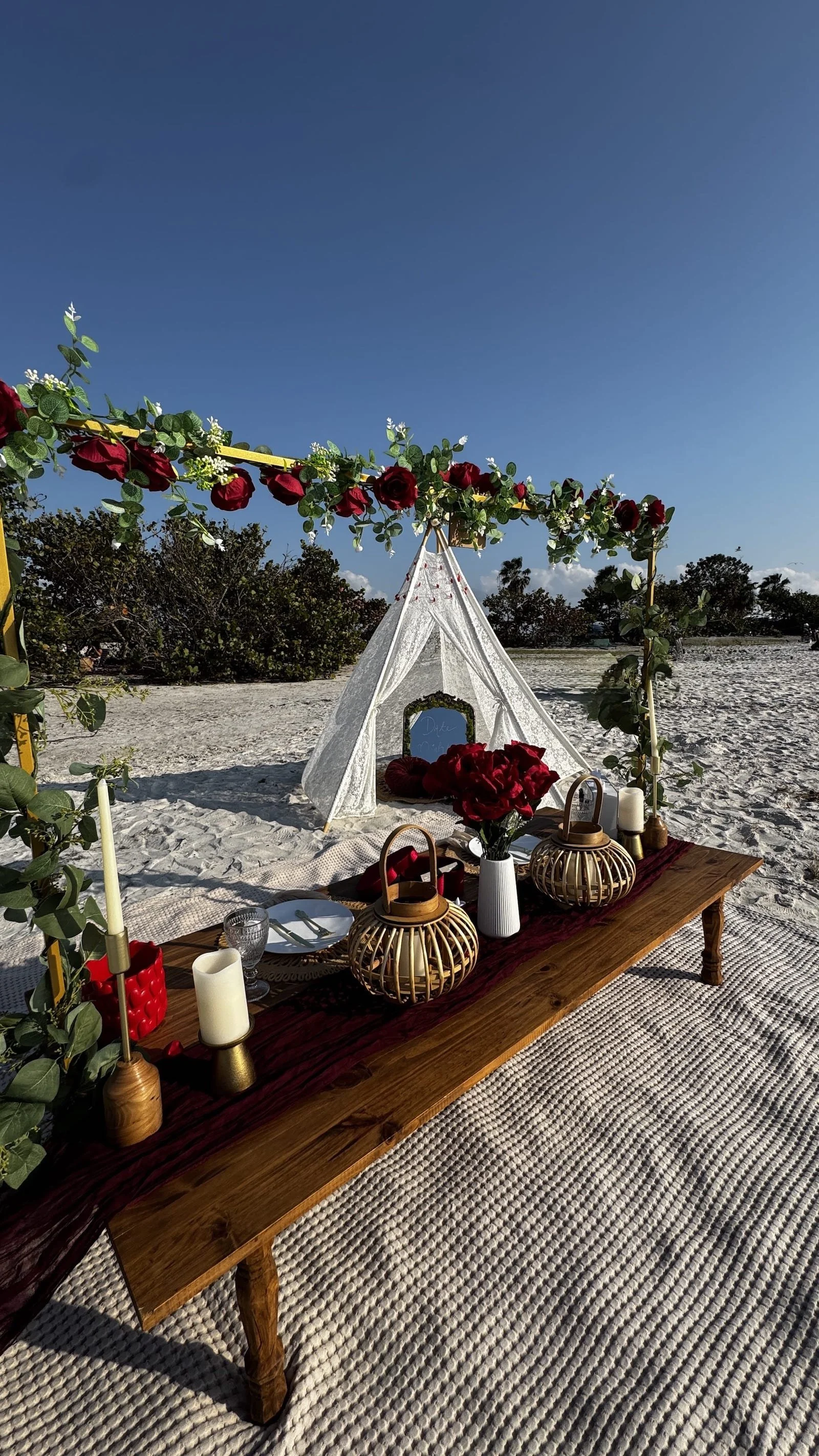 romantic themed picnics tampa and st. petersburg, FL