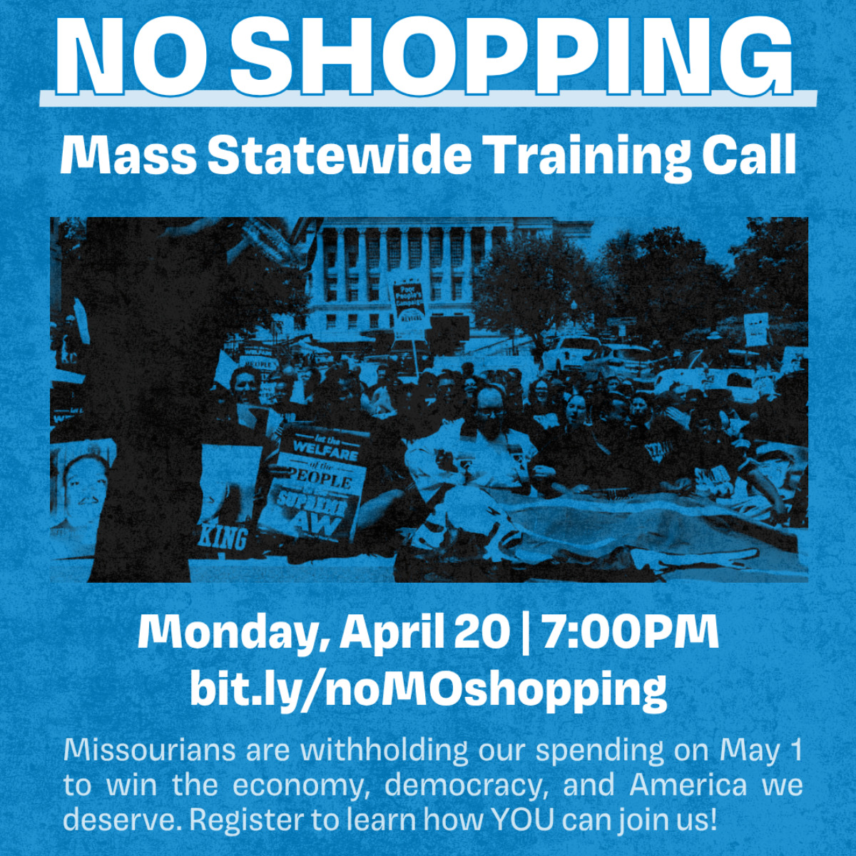 NO SHOPPING Mass Statewide Training Call
