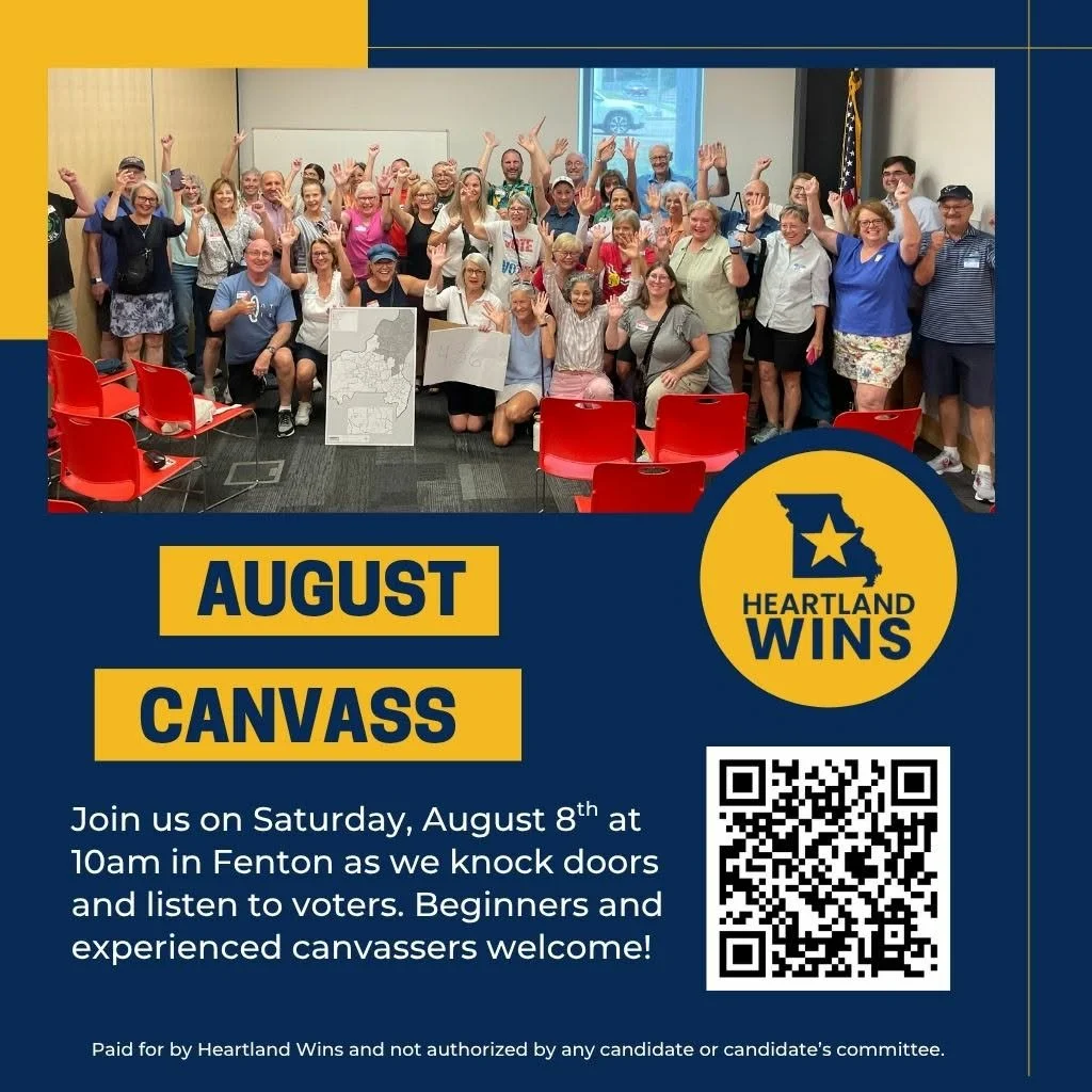 August Canvass with Heartland Wins