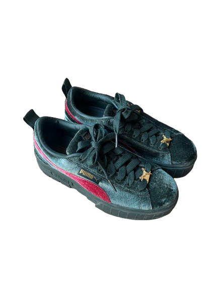 Puma Mayze Velvet Platform Sneakers - US 8