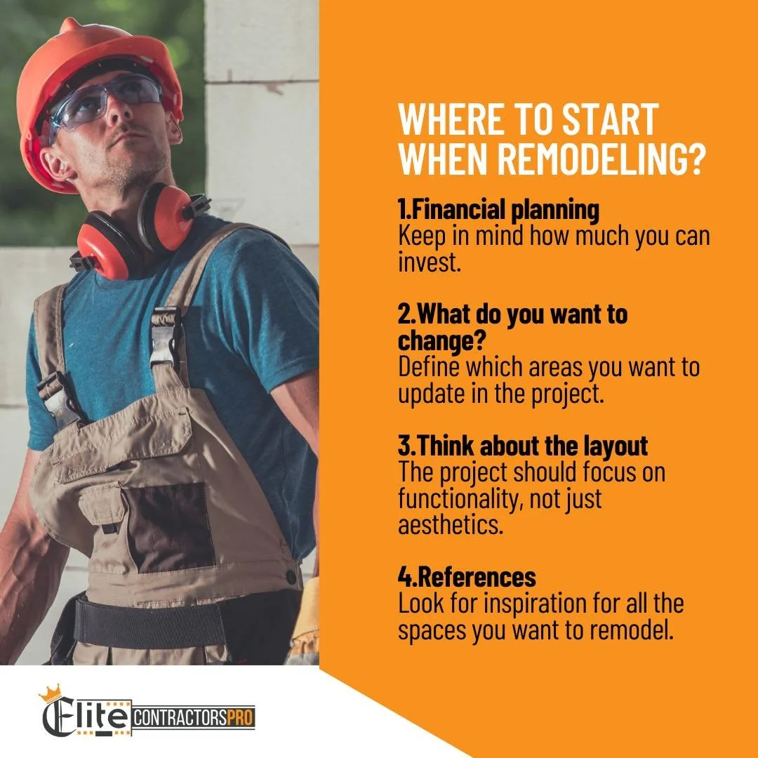 A successful remodel starts with clarity and strategy. Our team helps guide homeowners through every phase - from vision to execution - ensuring each choice supports a seamless, efficient transformation. Let Elite Contractors turn your plans into a s