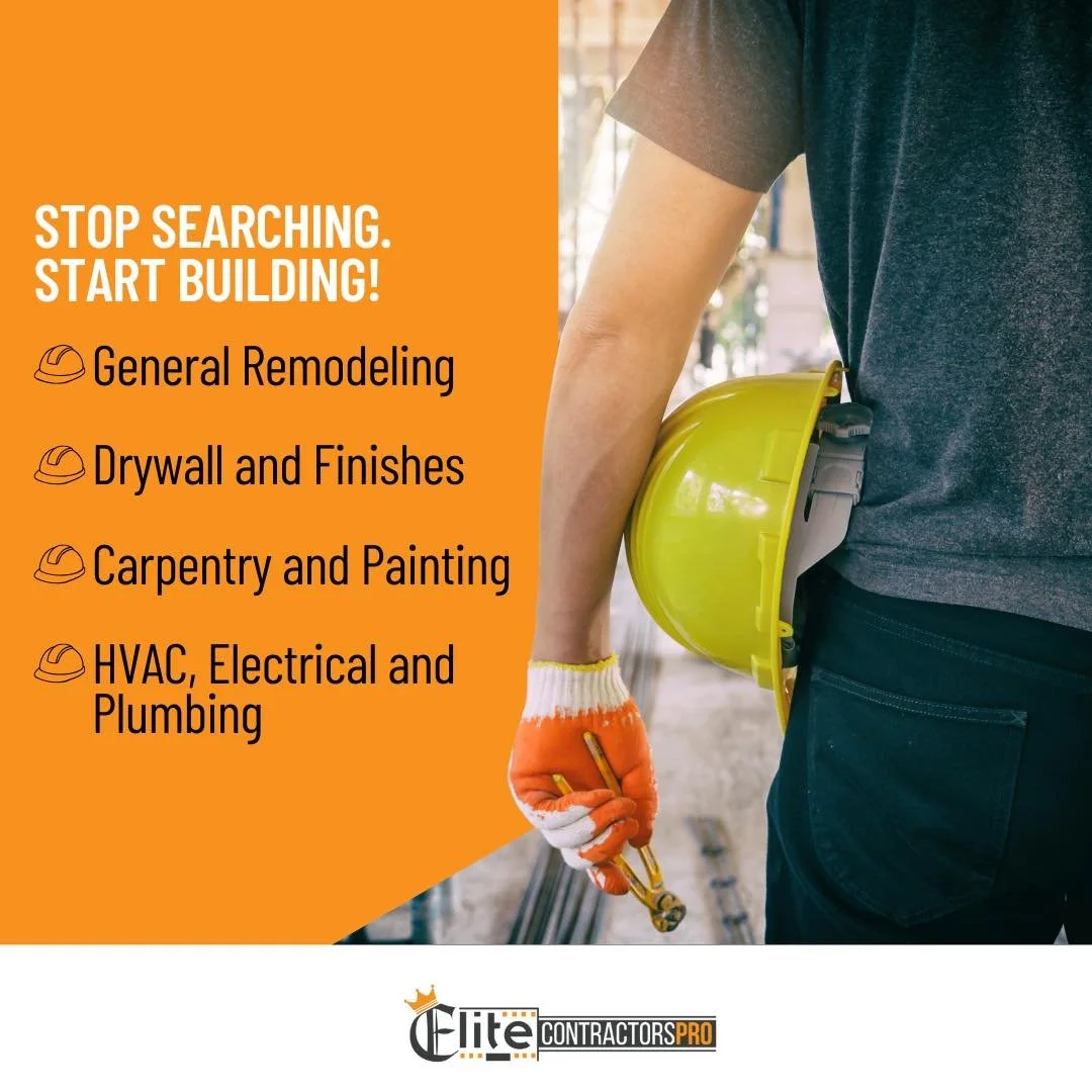 Your home should reflect your highest aspirations, without the headache of managing multiple contractors.
Elite Contractors specializes in the full-spectrum: Design, Build, &amp; Remodel. From the initial drywall and beautiful finishes to the critica