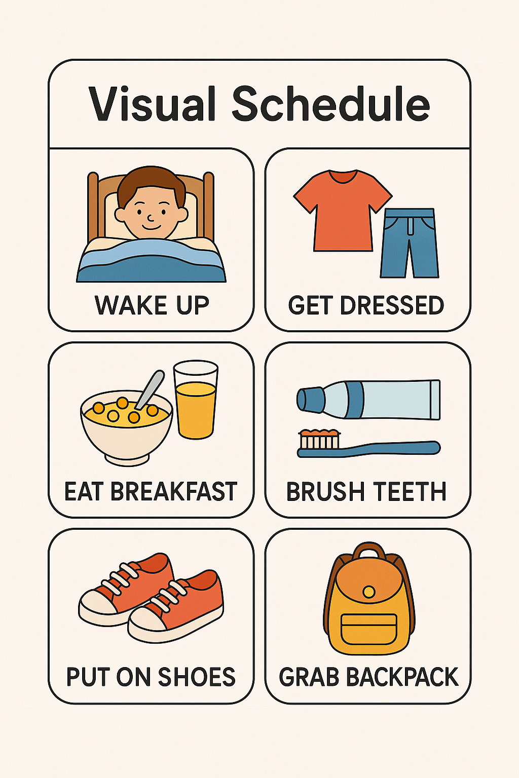 Helping Kids Thrive: How to Create Visual Schedules for Daily Routines