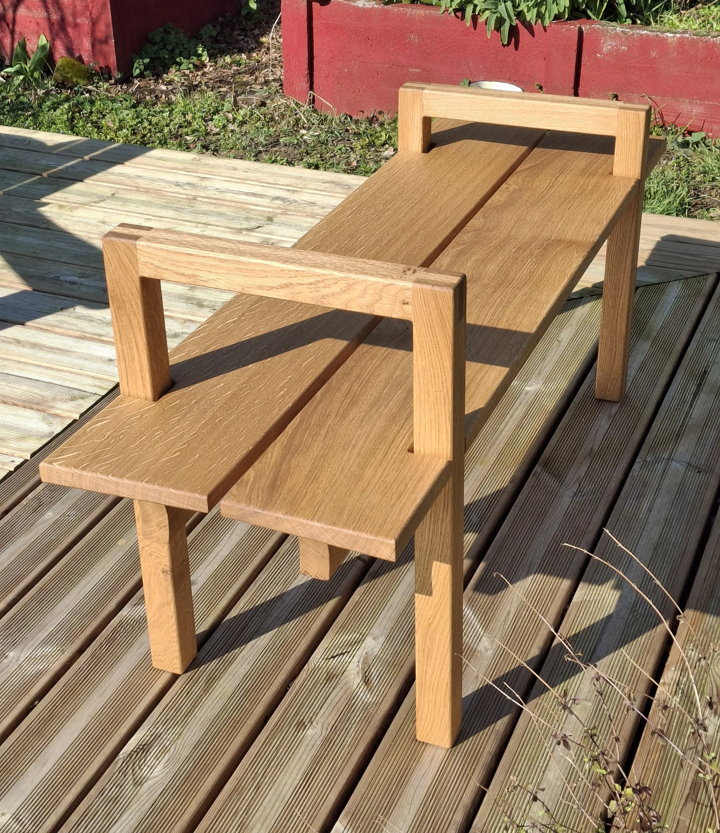 Banc vue de coté