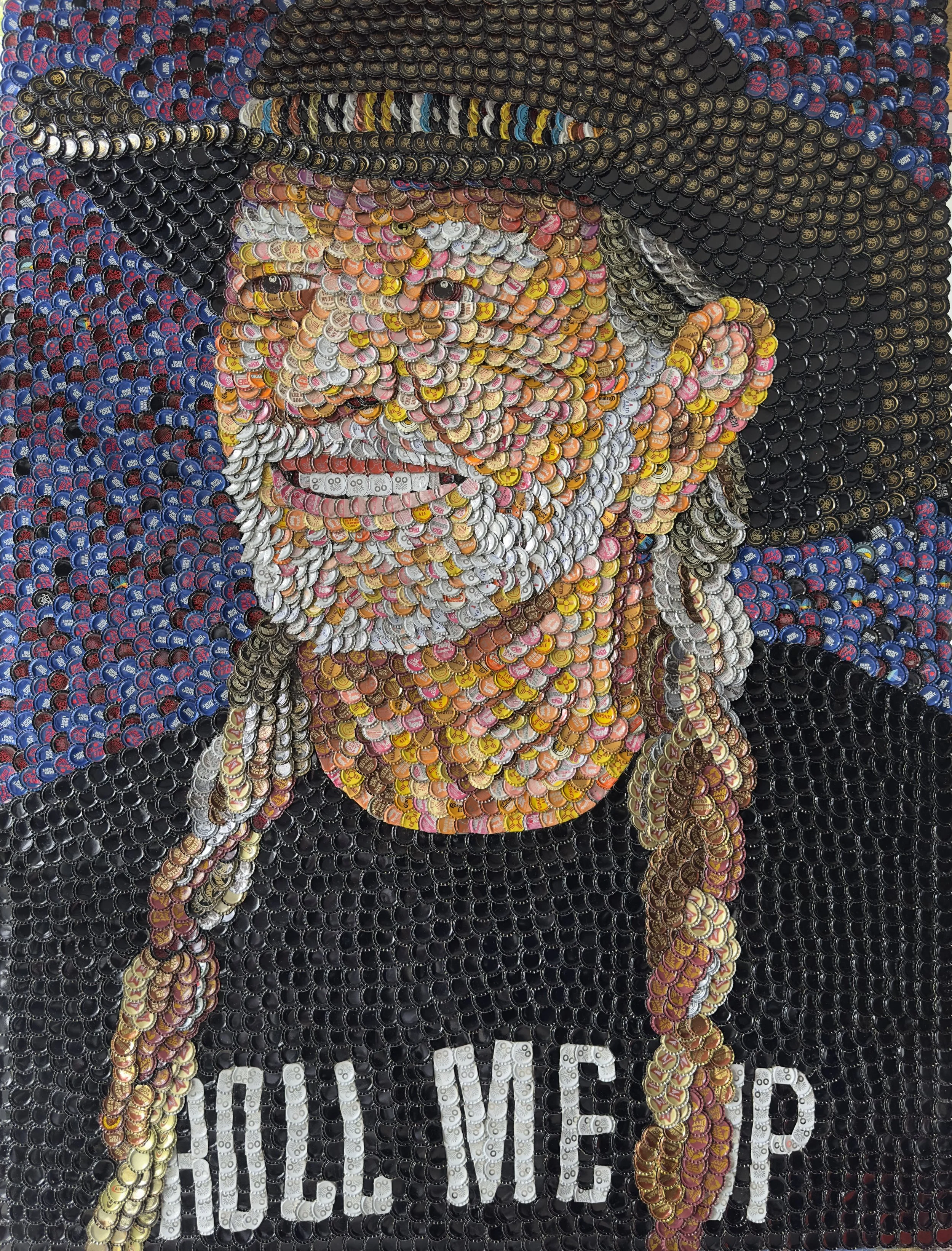 WILLIE NELSON ROLL ME UP
Molly B. Right Bottle Cap Art