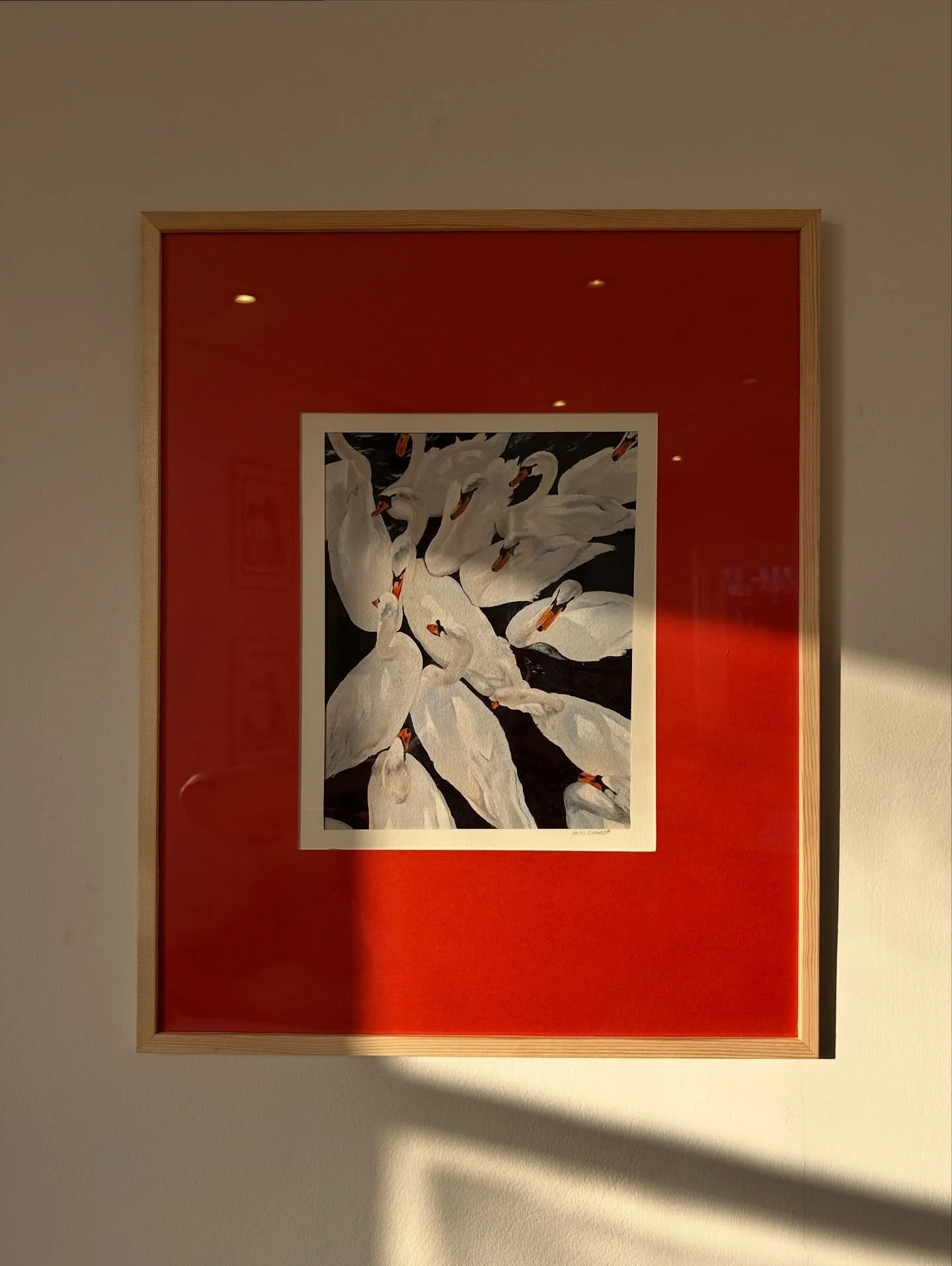 The swans 🦢 will be at the Love Show opening tonight at XYZ Gallery in Chancery Lane, London. It&rsquo;s one of my favourite little painting I&rsquo;ve done recently, about gentleness, connection, and those quiet moments of love.

🕊️ If you&rsquo;r