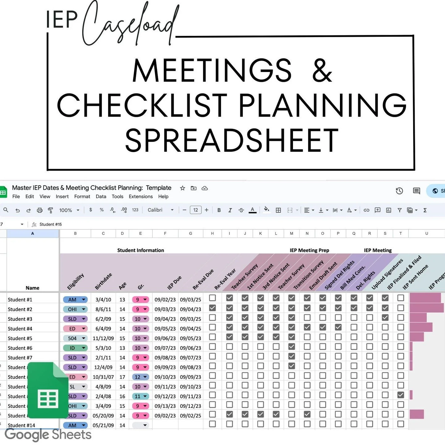 Sizzling hot deal! IEP Meeting Checklist Google Sheet: Special Education Teacher Tool, available at a unbeatable price of $6.99 Ignite the town!
#IepCaseloadList #InclusiveEducation #IepTeacherPlanner #IepCompliance #SpedIepOrganizer #CaseloadTracker