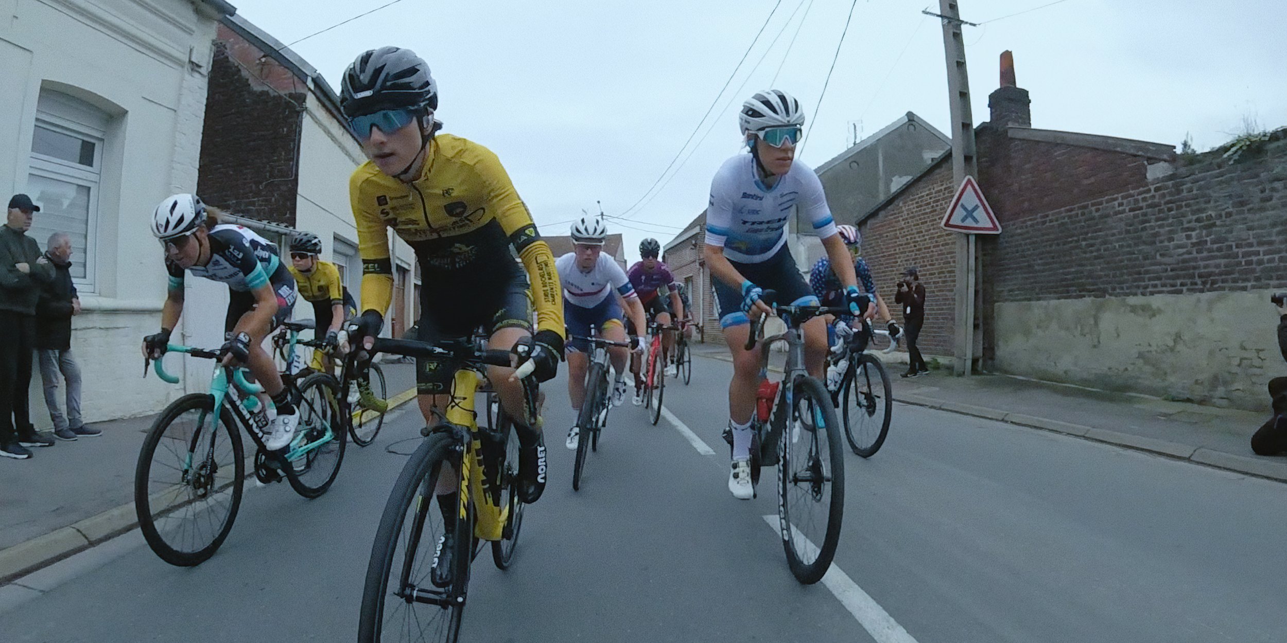 Bicycle street race, France