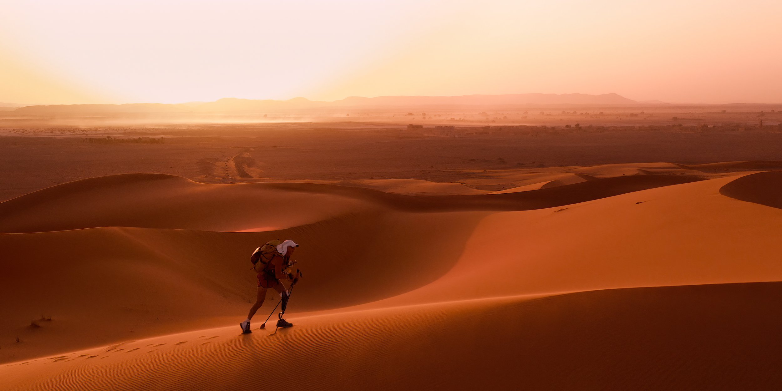 Desert marathon, Morocco