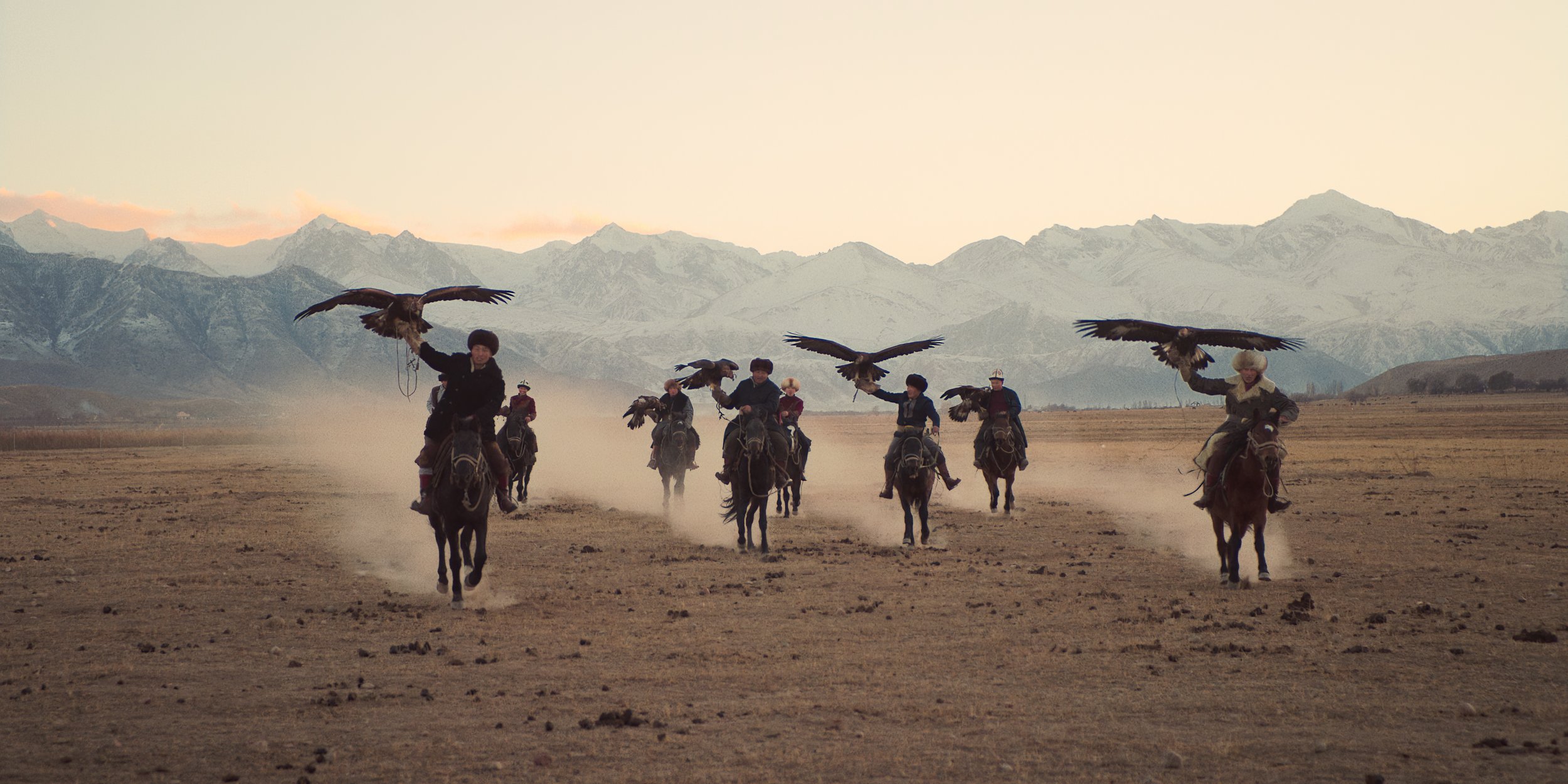 Eagle hunters, Mongolia