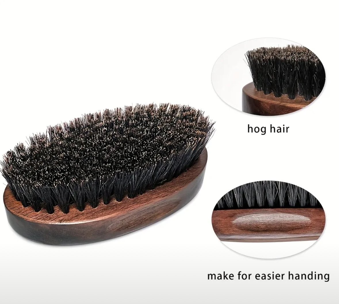 WOODEN BOAR BRISTLE BRUSH