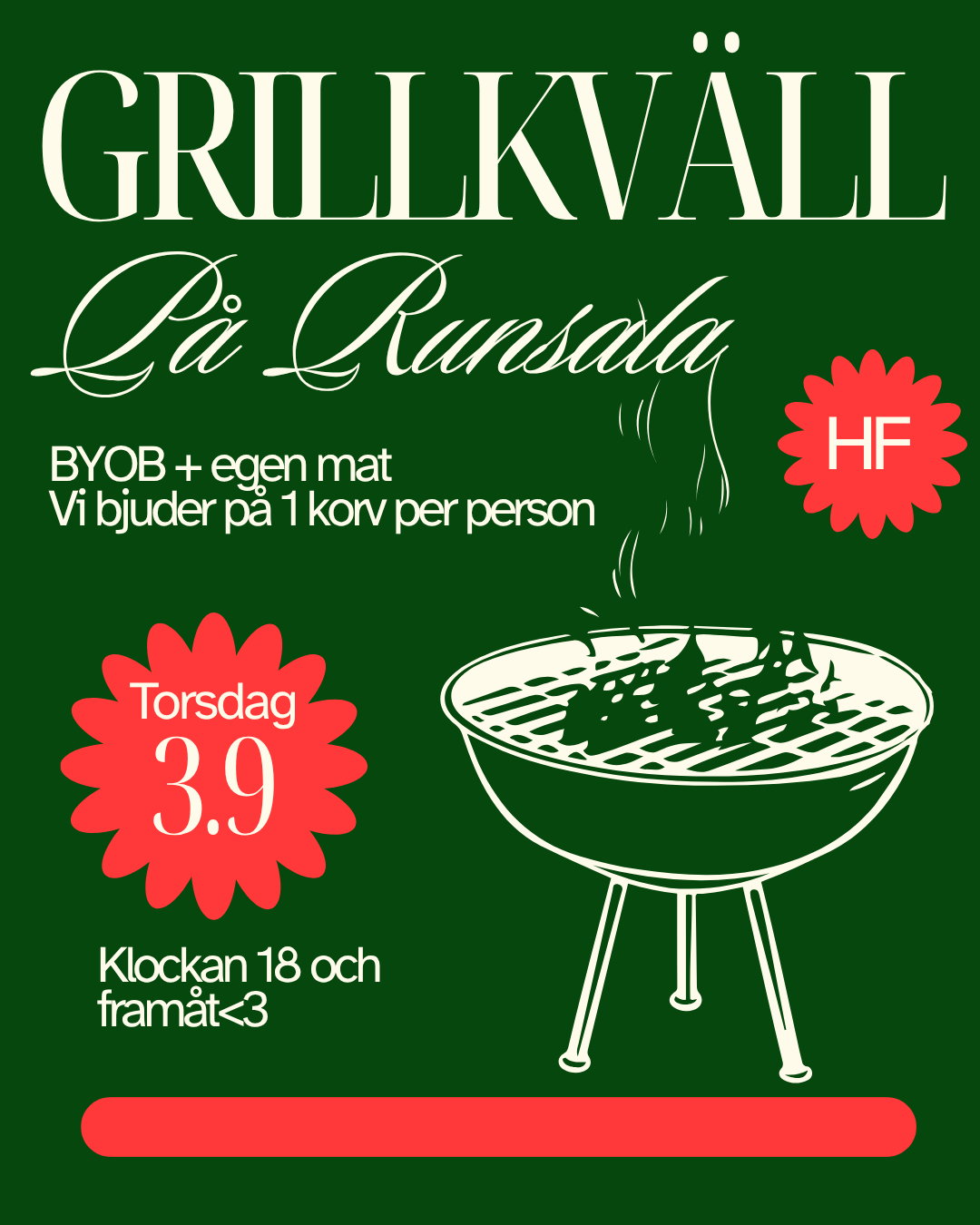 Grillkväll på runsala!
