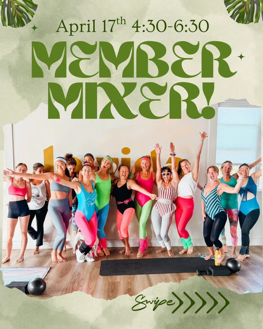 We only ever see each other in workout mode&hellip; so we&rsquo;re changing that 😄

We&rsquo;re hosting a Member Mixer + Athletic Wear Clothing Swap this Friday from 4:30&ndash;6:30 PM ✨

This is your chance to hang, connect, and actually get to kno