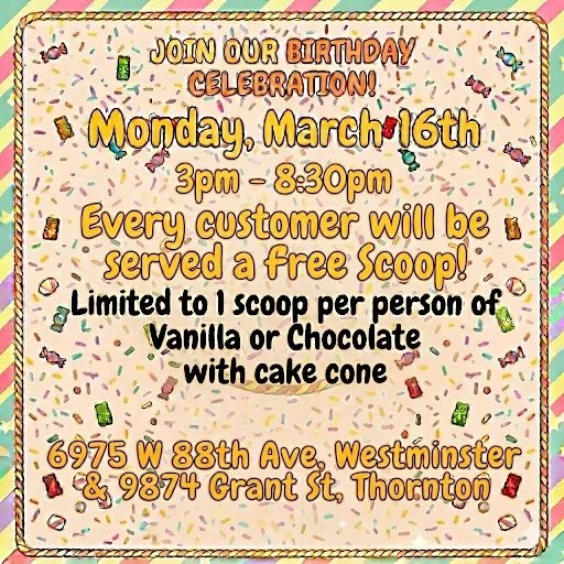 🍦 Celebrate Dante&lsquo;s 1st Anniversary with a FREE Scoop!
We are absolutely thrilled to announce that Dante&rsquo;s Serious Ice Cream is turning one! This incredible year has been filled with so much sweetness, and we owe it all to you. To show o