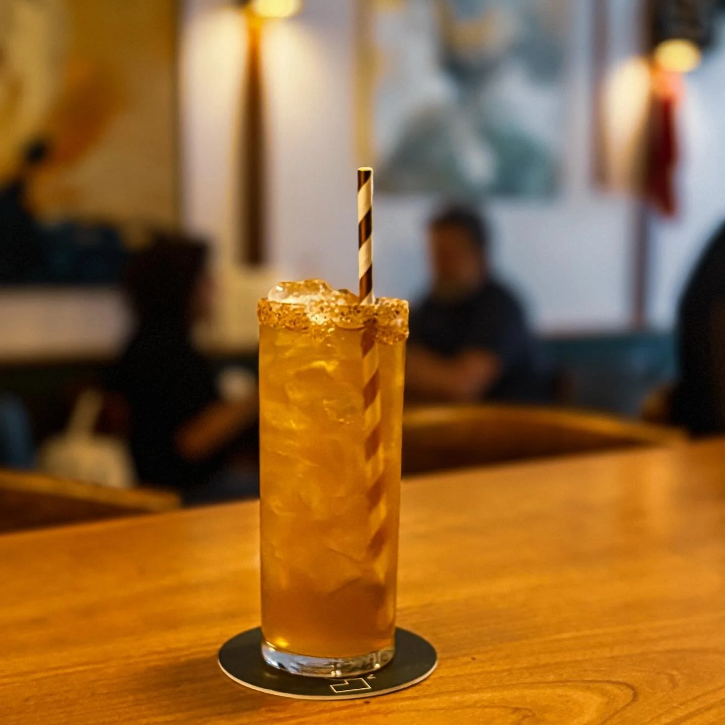 Here for a good time, not a long time: How Bout Them Apples is our seasonal cocktail creation by bartender @samanthastellaaa and featuring @salingersorchard cider and Cocchi Americano to make it boozy. The sugar cinnamon (actually baharat&mdash;a Mor