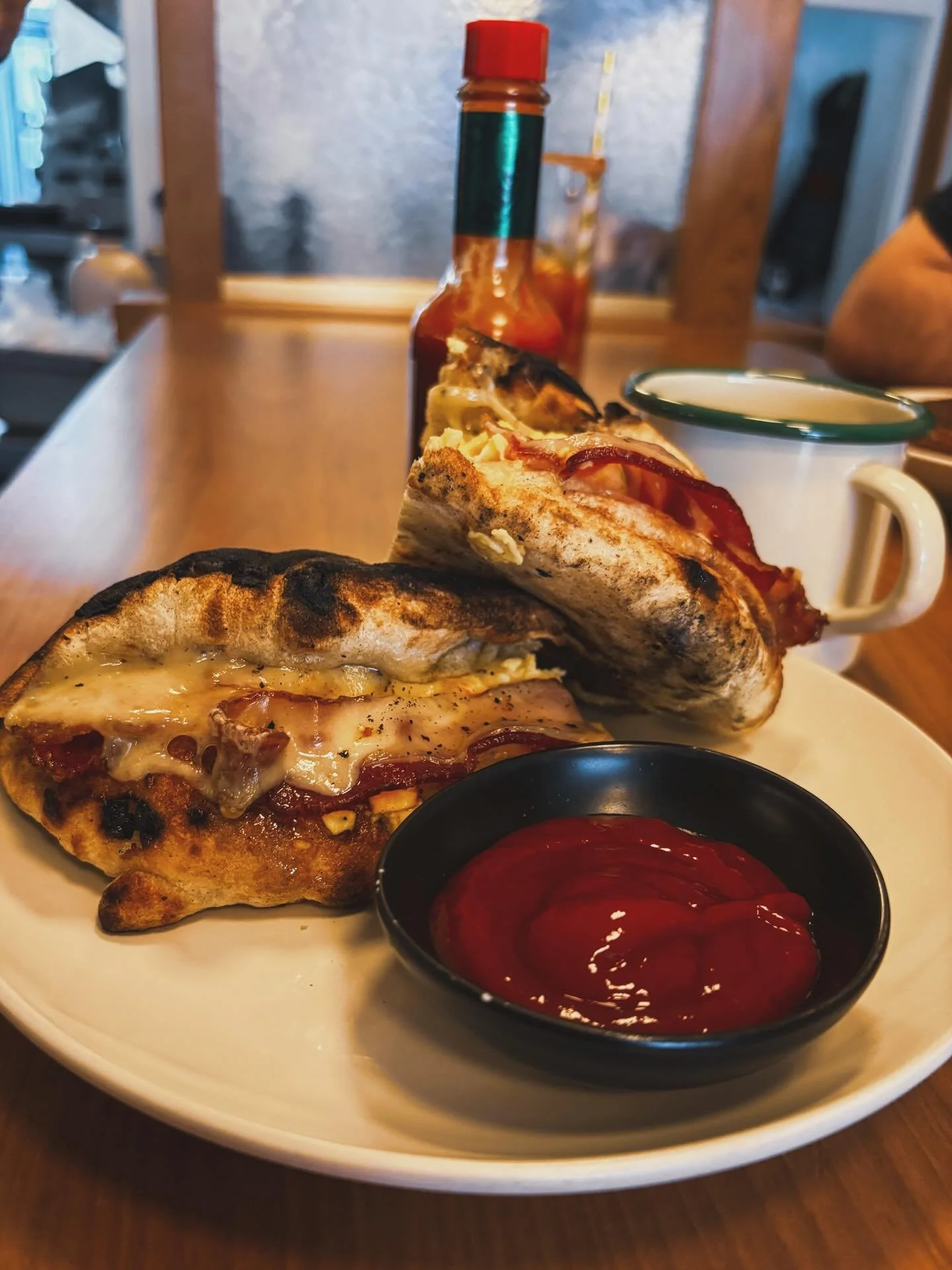 Brunch menu served Sunday from 12&ndash;3pm. BEC panuozzo has all the bacon and eggs.