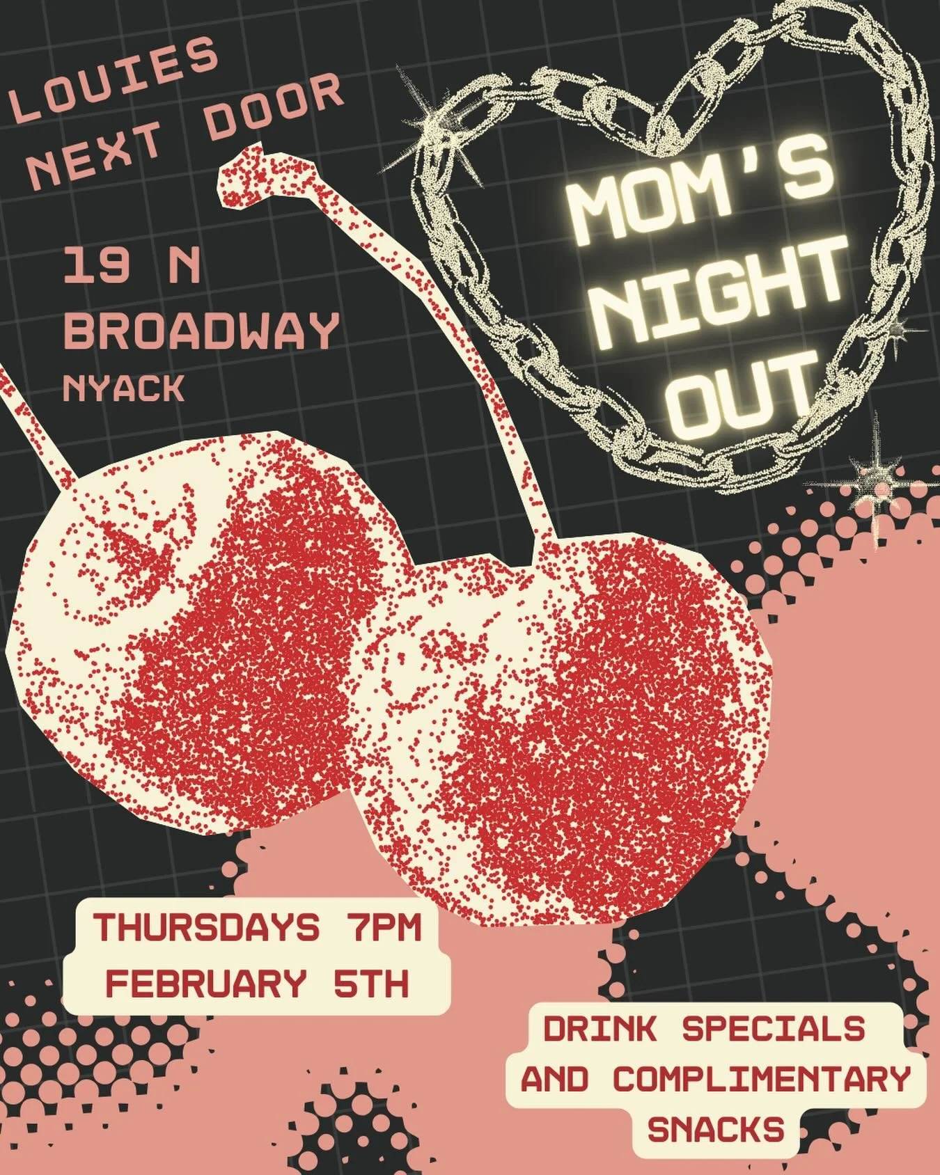 Mom&rsquo;s night this Thursday, come hang this Thursday with us and chase the winter blues away&hellip;.