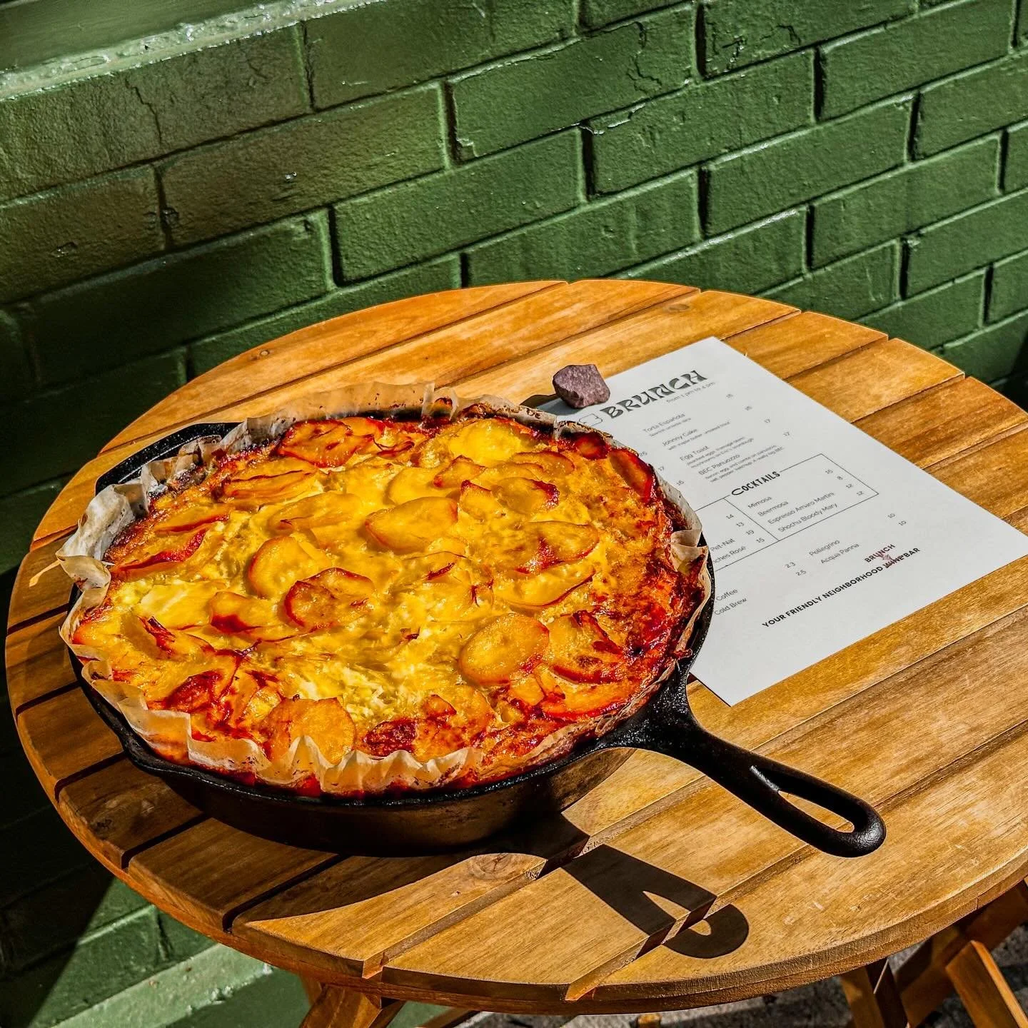 Come brunch this Sunday at Louie's. Whoever finds all the eggs gets the first slice of torta and a Bloody Mary. Reservation link for Easter Brunch in bio.