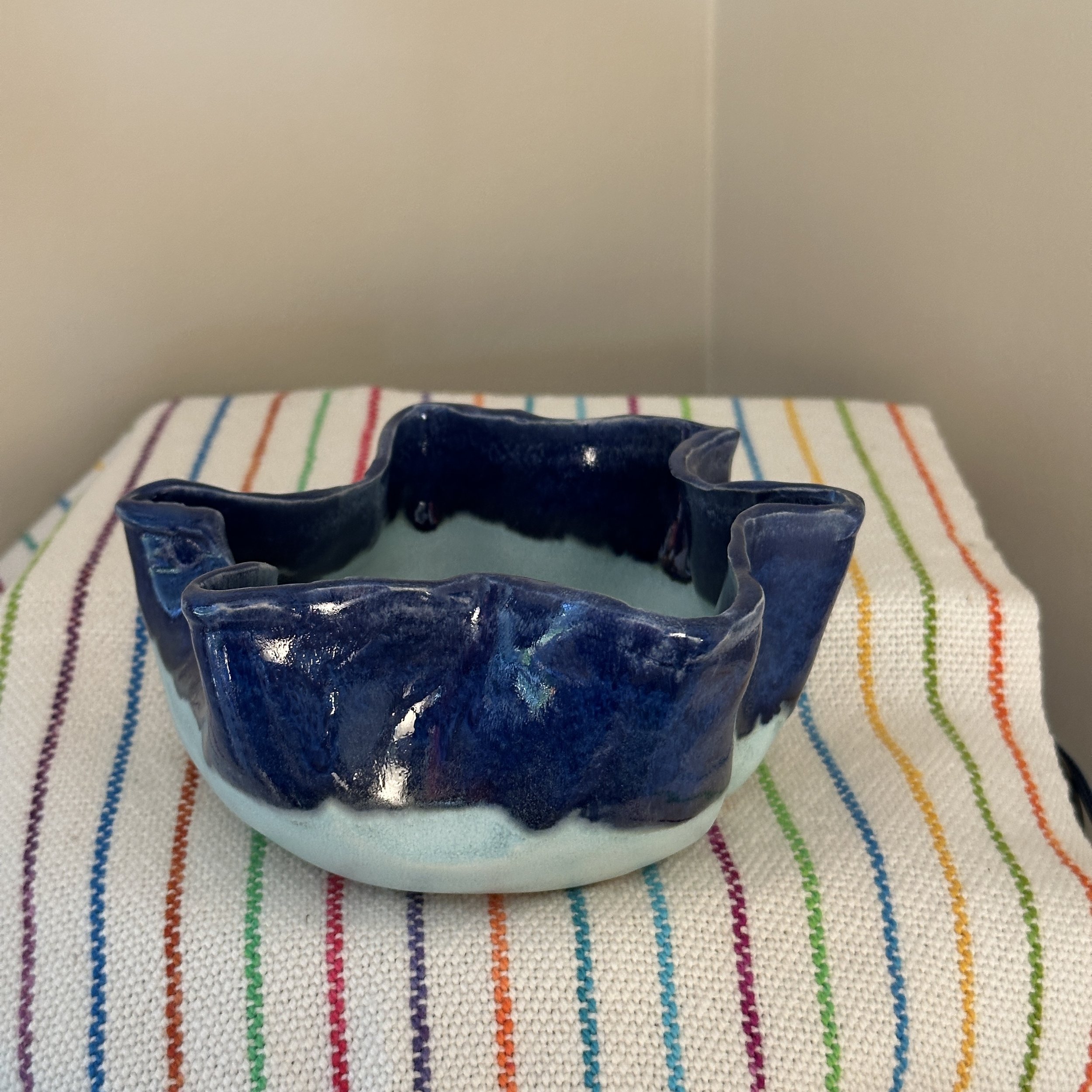 Wobbly Blue Bowl