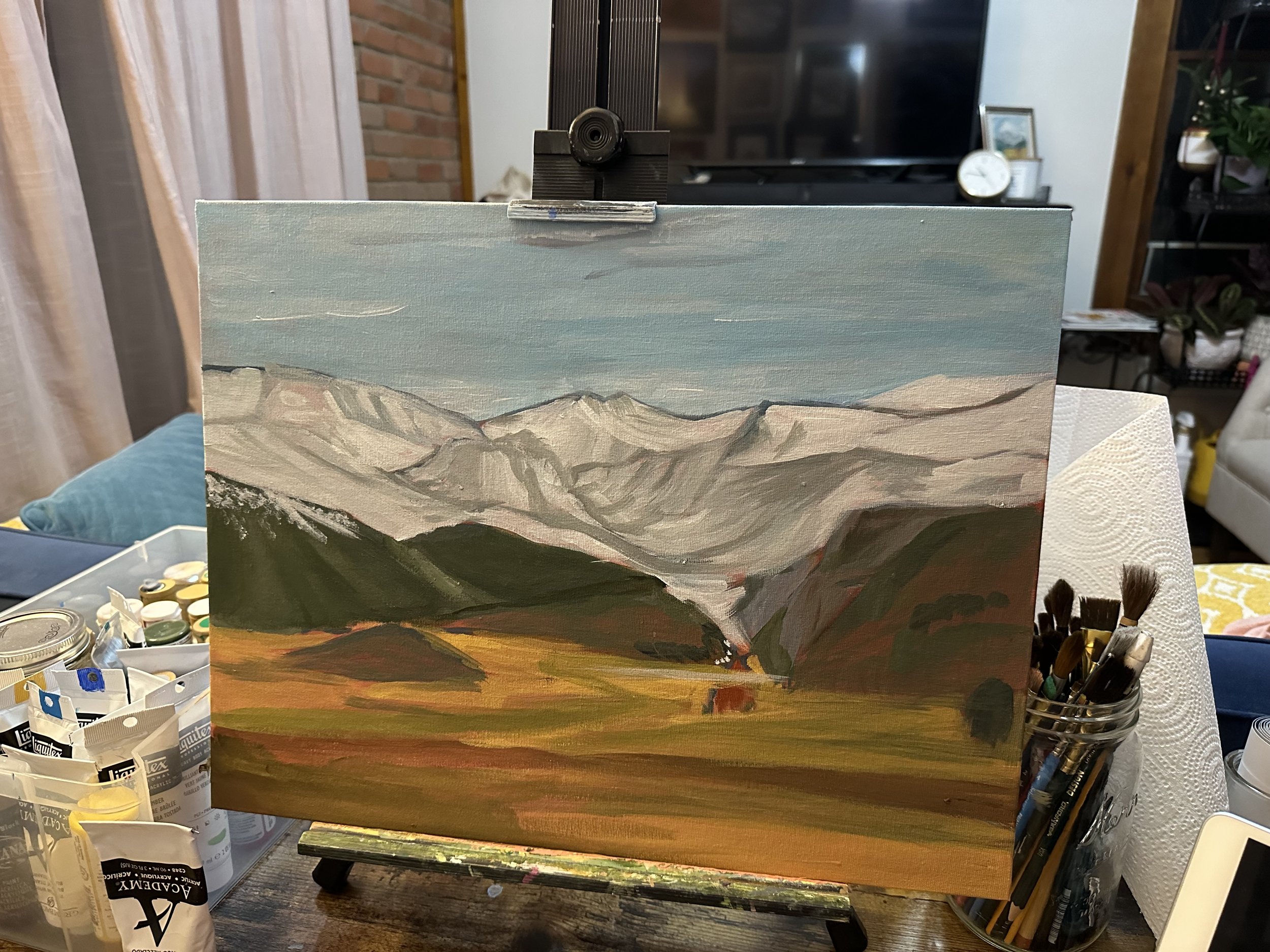 Painting work in progress.