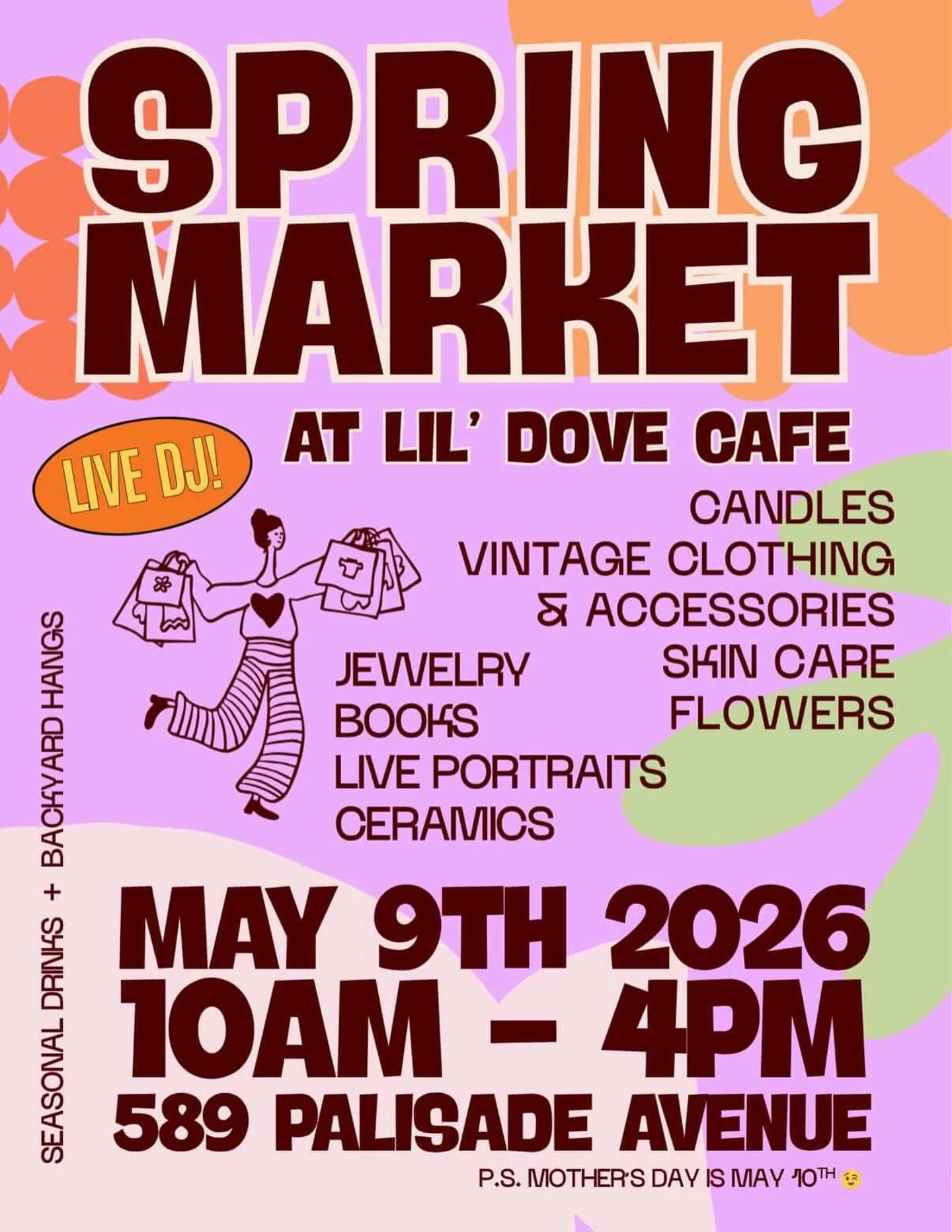 Buy your moms/wives/child bearers cool stuff!!!!!!! See you with my build a bar on 5/9 at @lildovecafejc !!