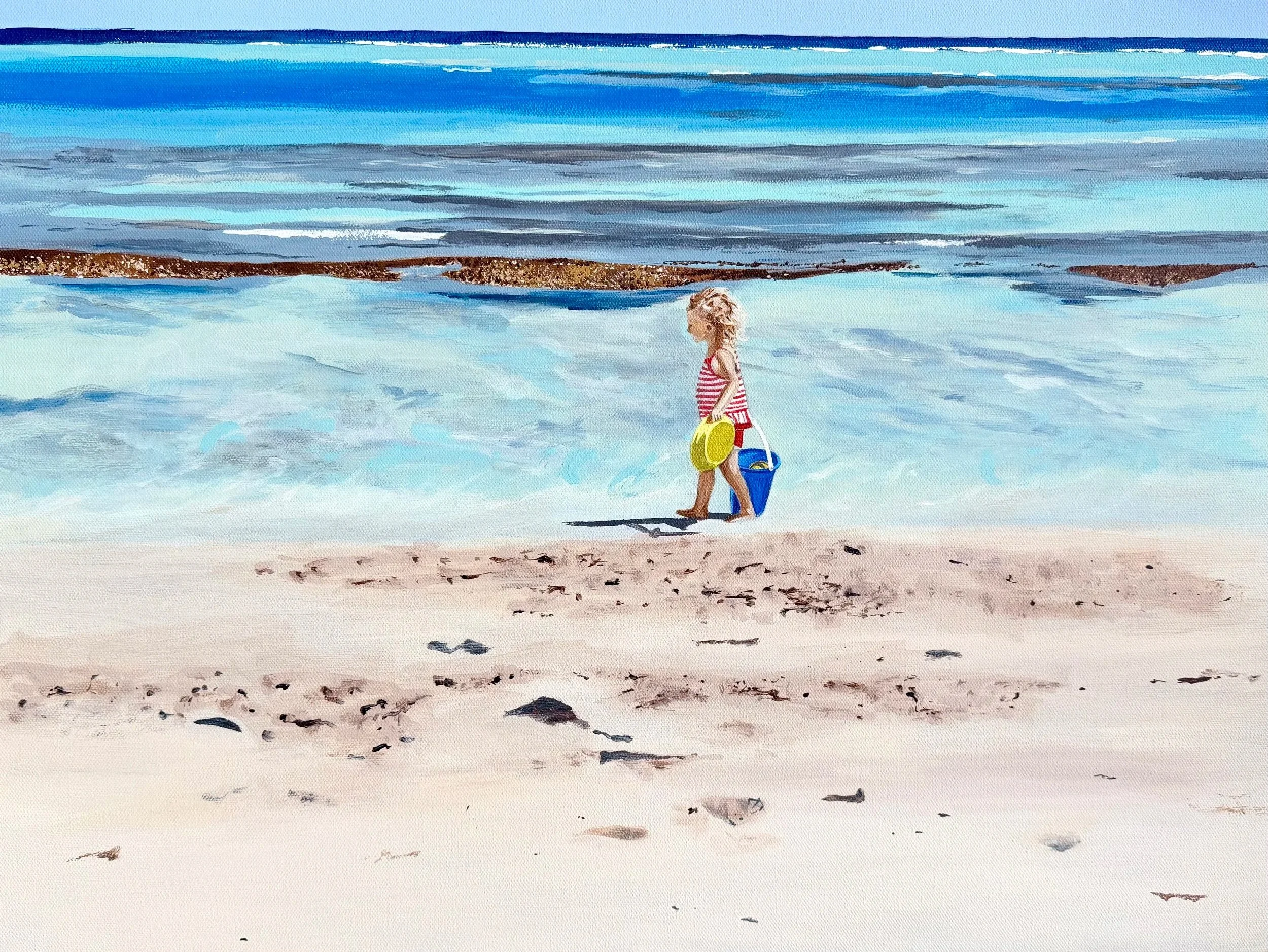 "Day at the Beach" (18x24) $864