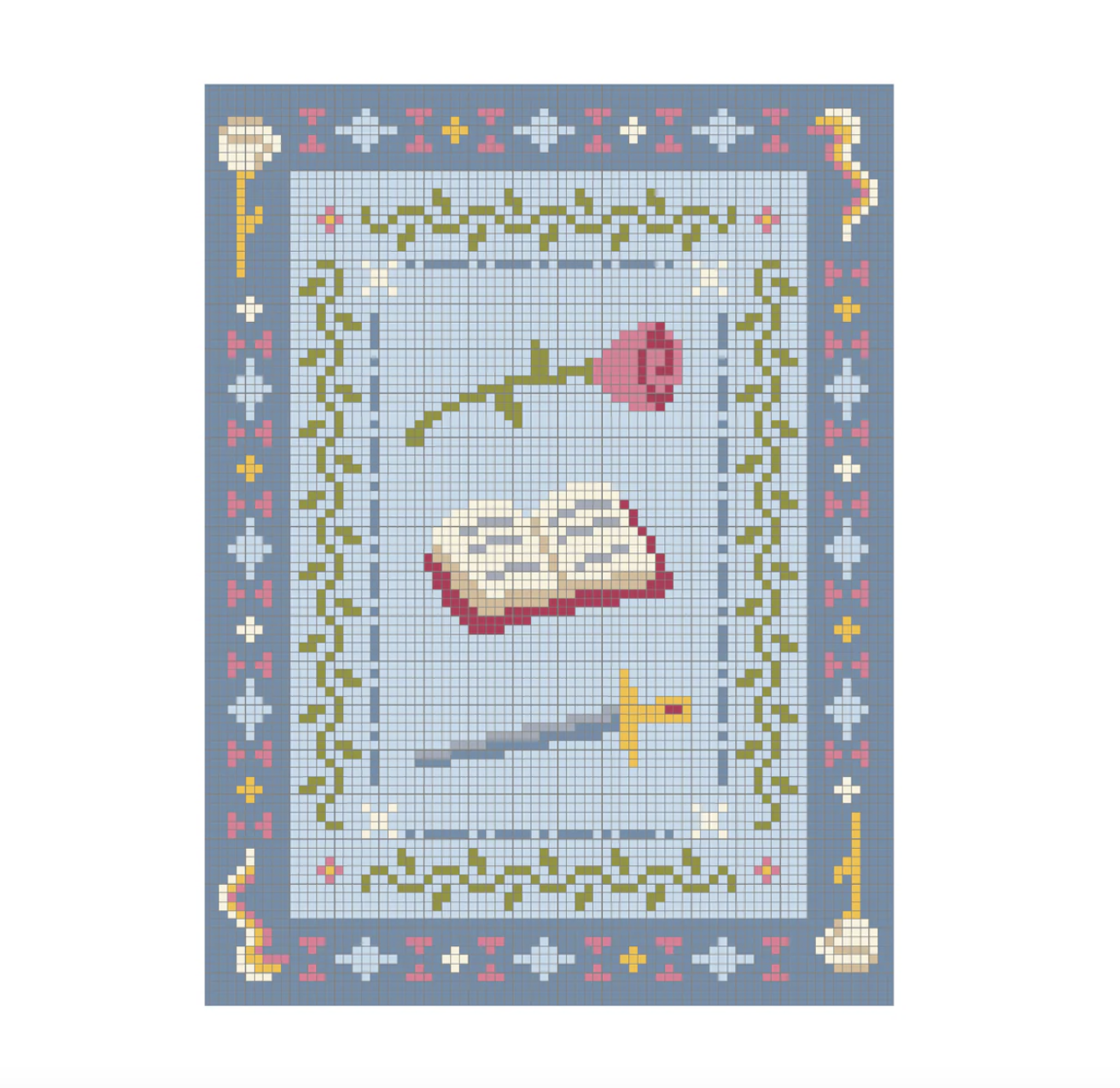 Letters and Roses Kindle Case